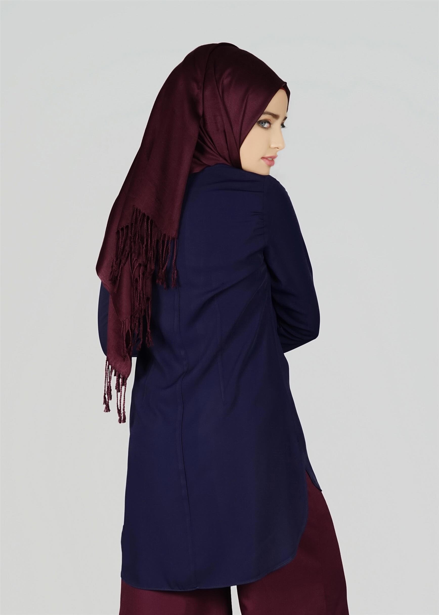 Tesettür giyim LACİVERT 4920 TUNİK