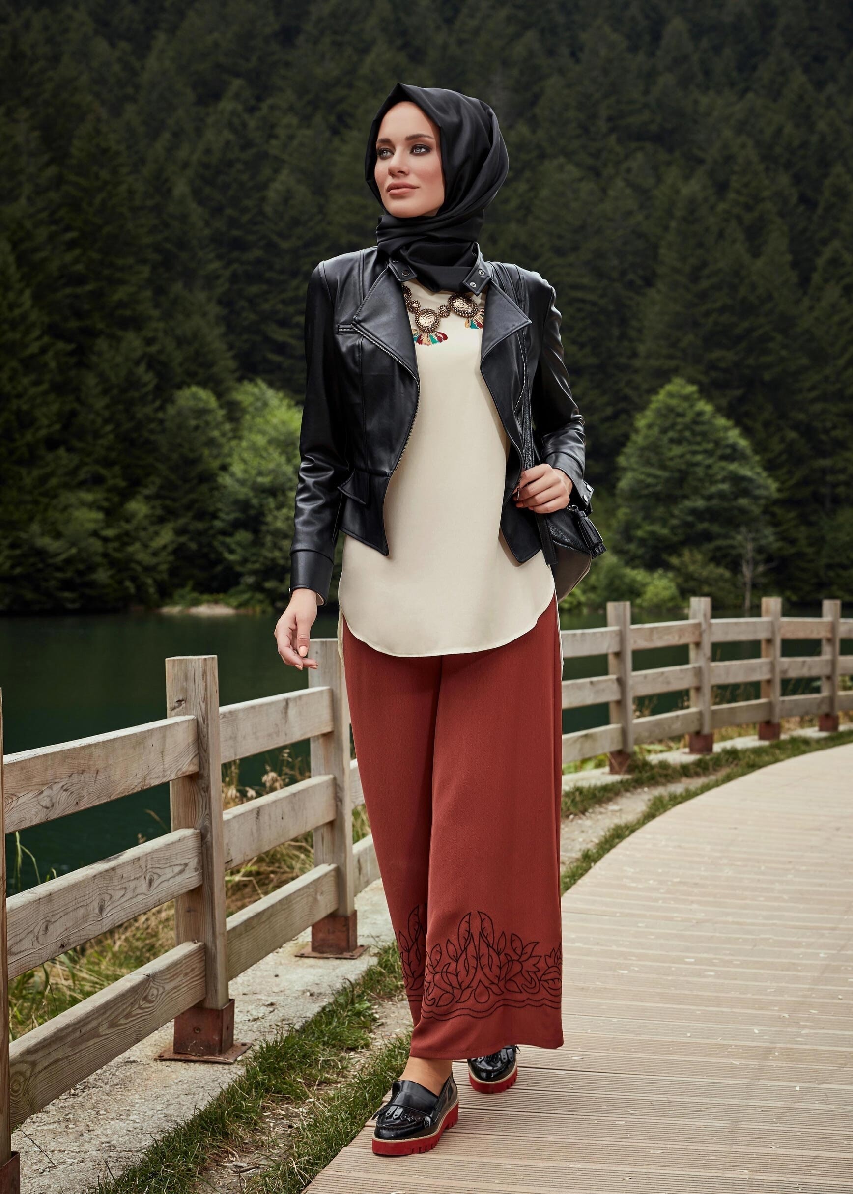 Tesettür giyim BEJ 4920 TUNİK