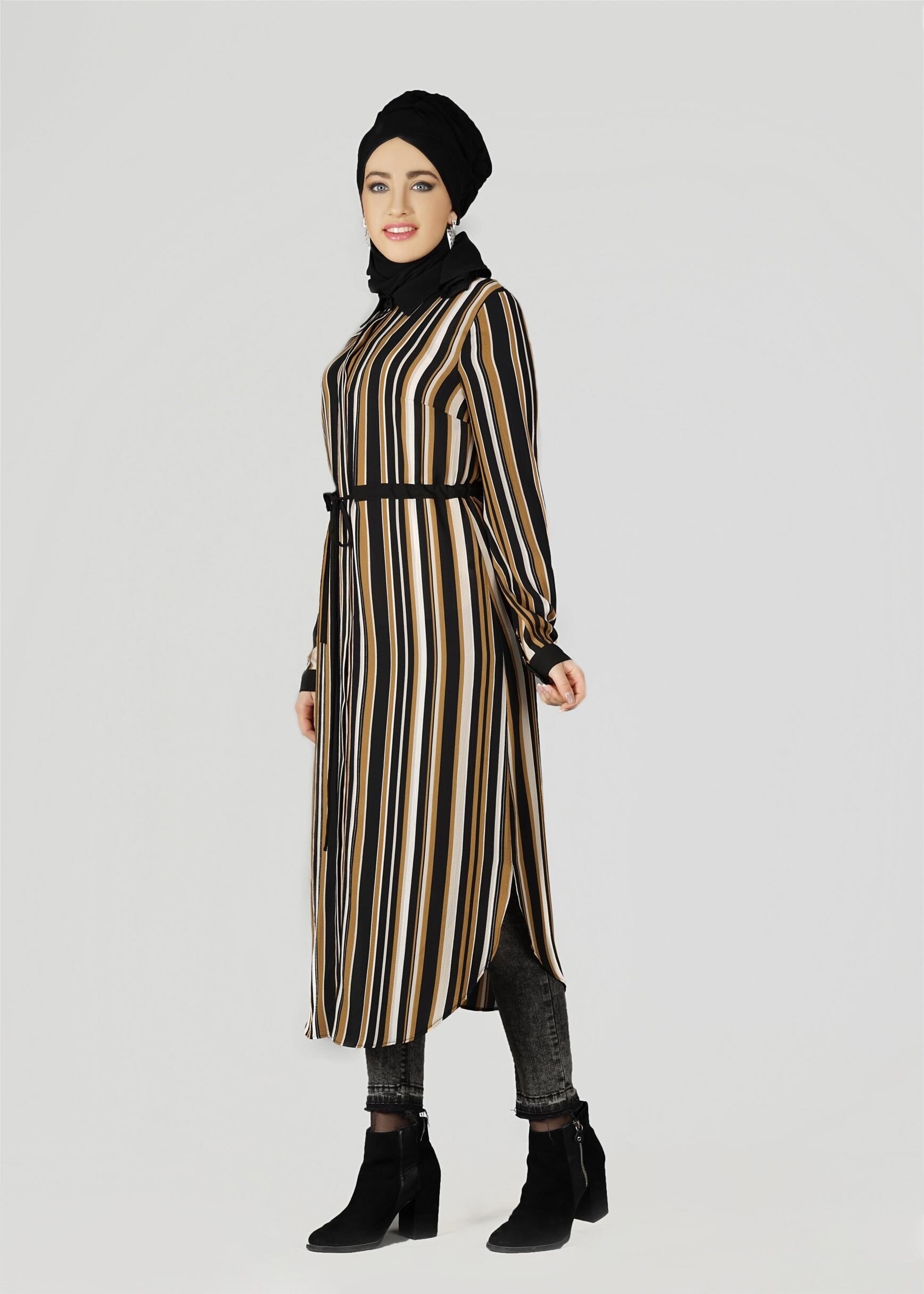 Tesettür giyim KAHVE 4925 TUNİK