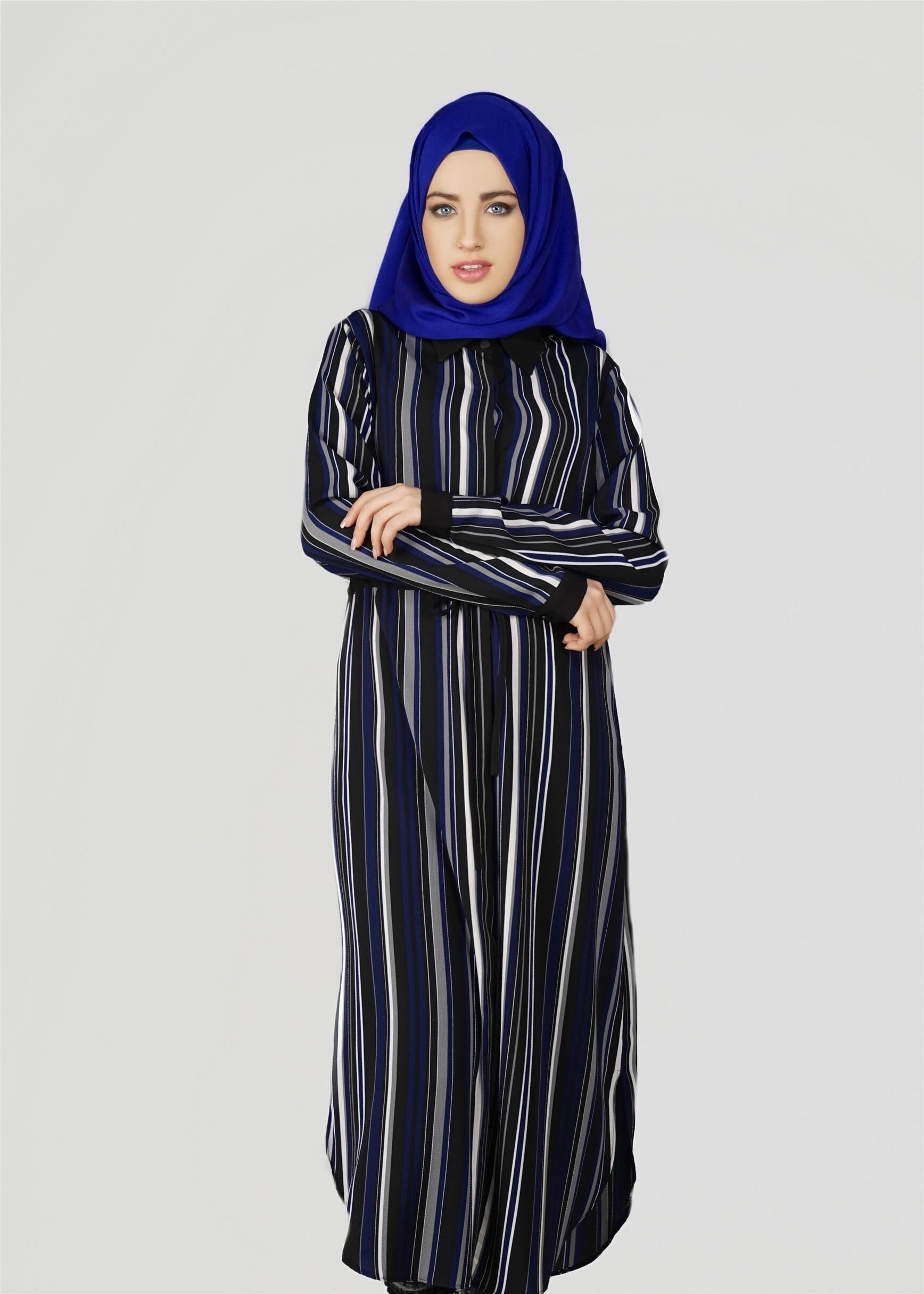 Tesettür giyim LACİVERT 4925 TUNİK