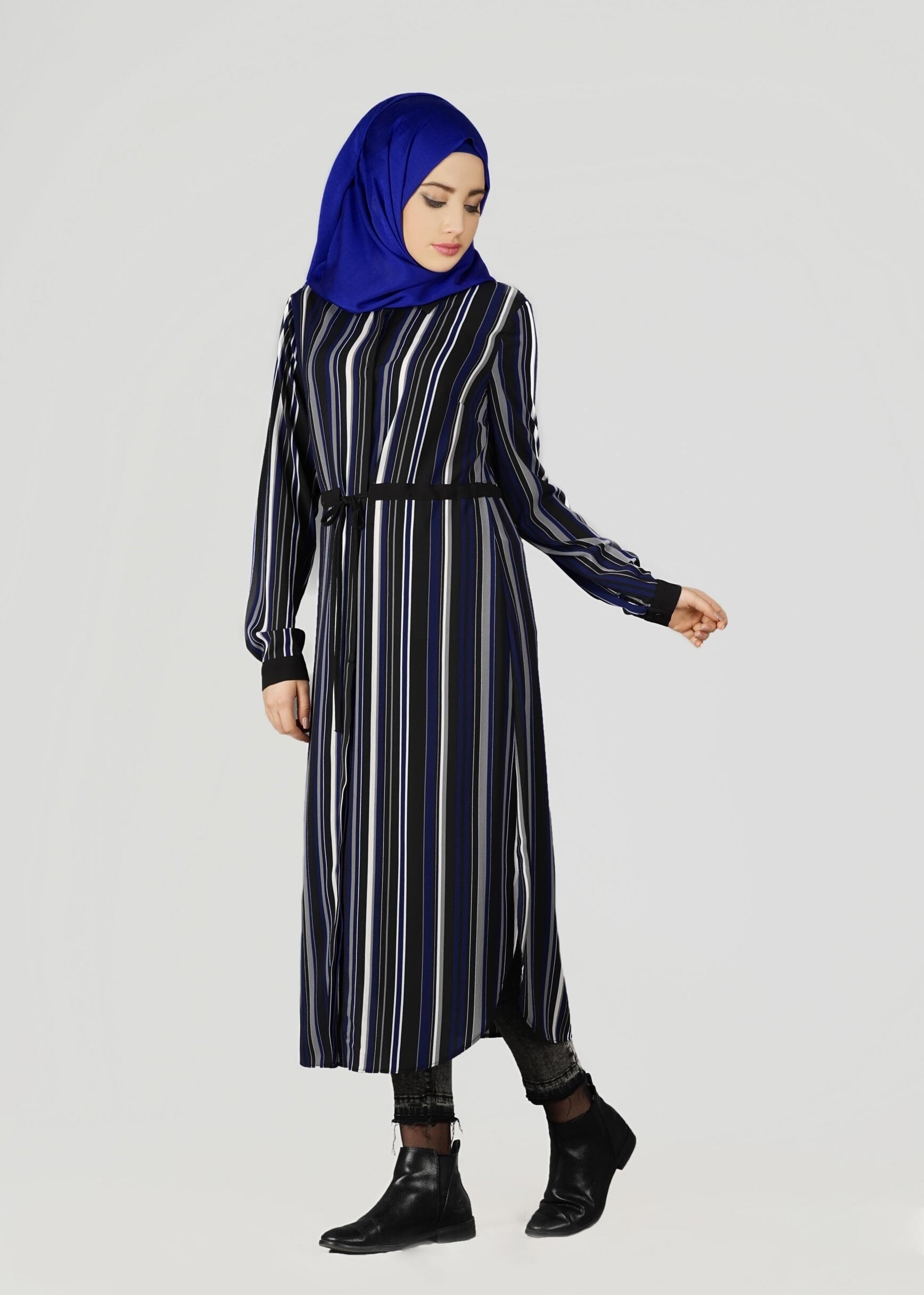 Tesettür giyim LACİVERT 4925 TUNİK