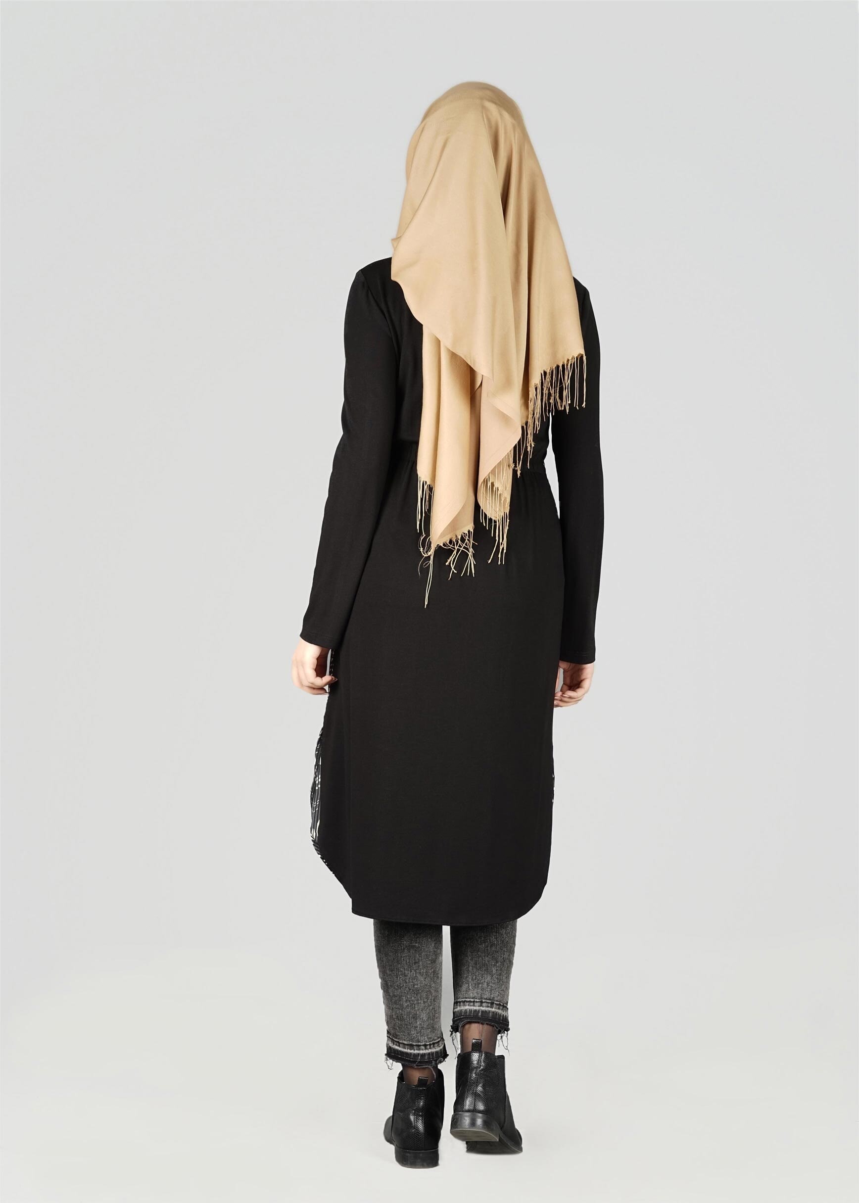 Tesettür giyim GRİ 4927 TUNİK