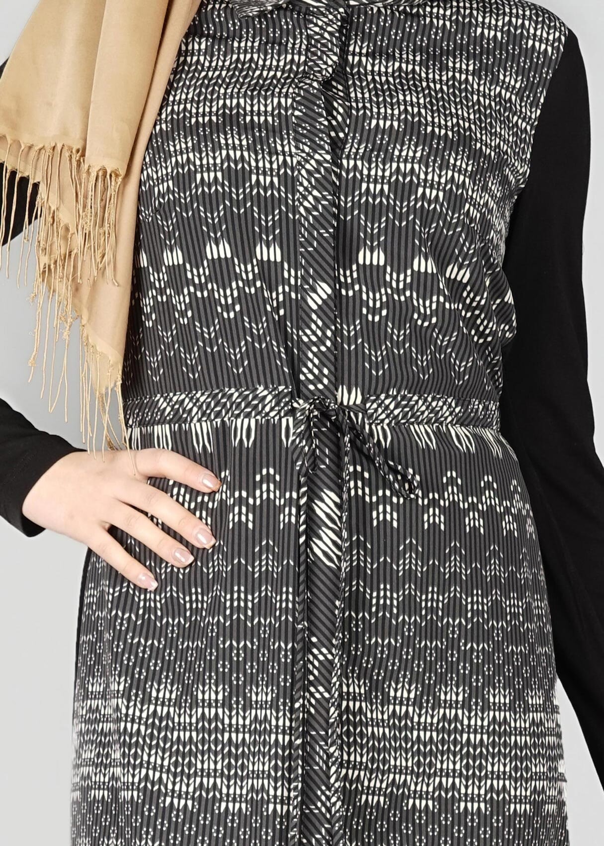 Tesettür giyim GRİ 4927 TUNİK