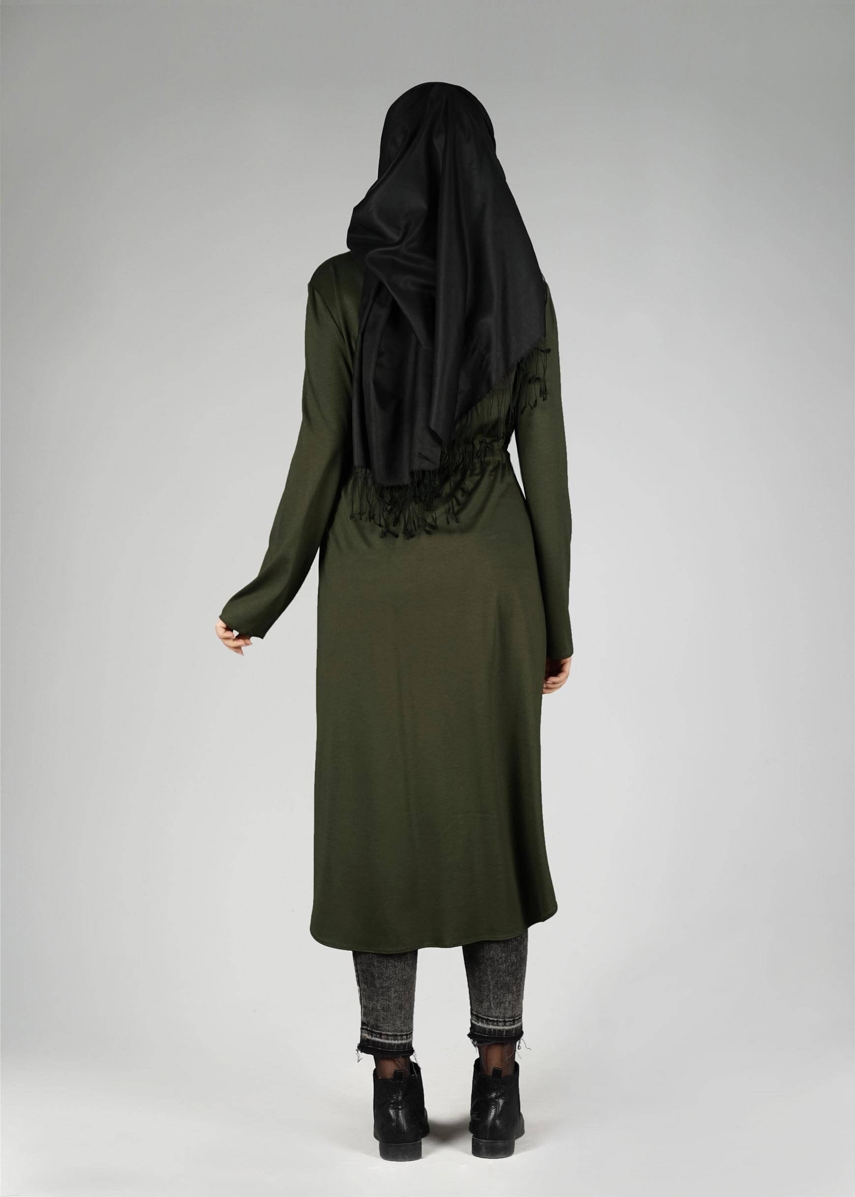 Tesettür giyim HAKİ 4939 TUNİK