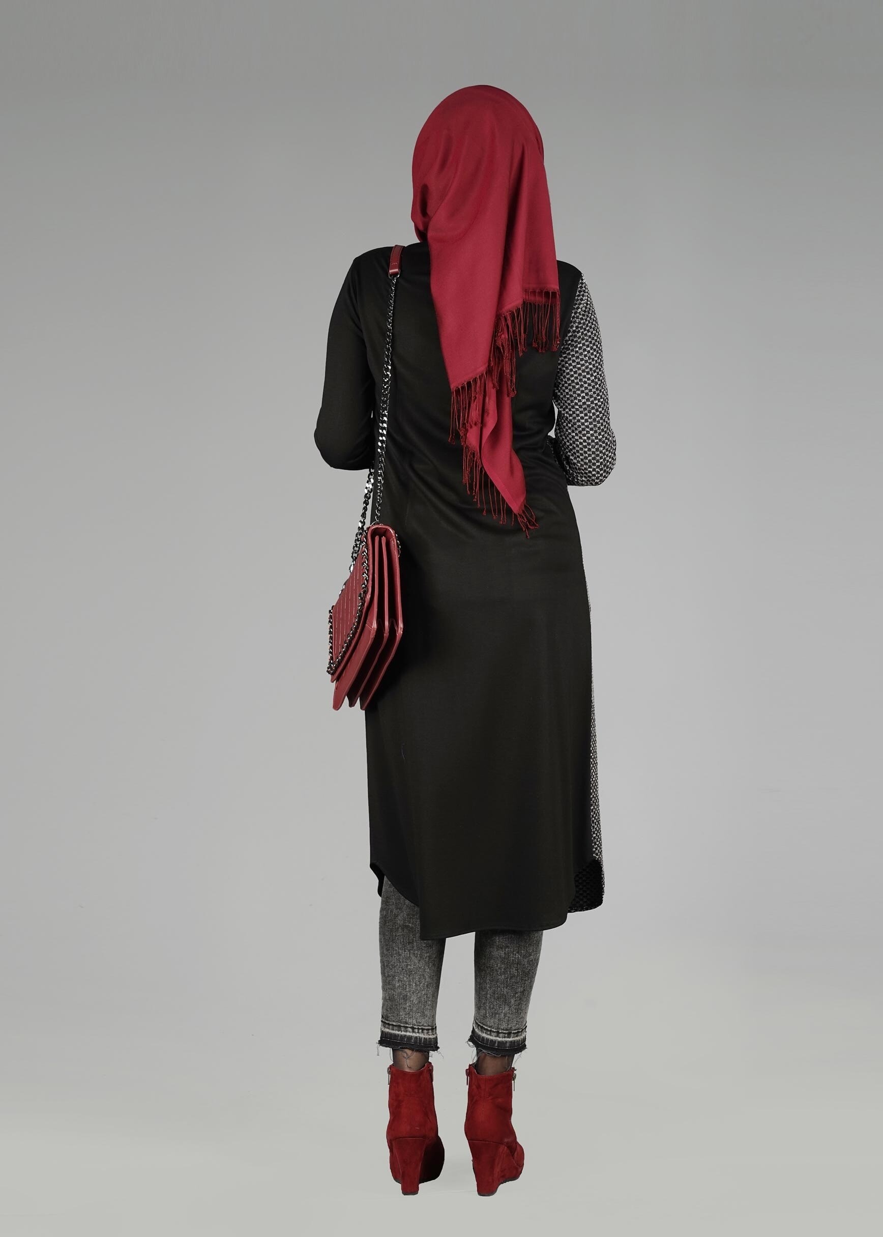 Tesettür giyim SİYAH 4940 TUNİK