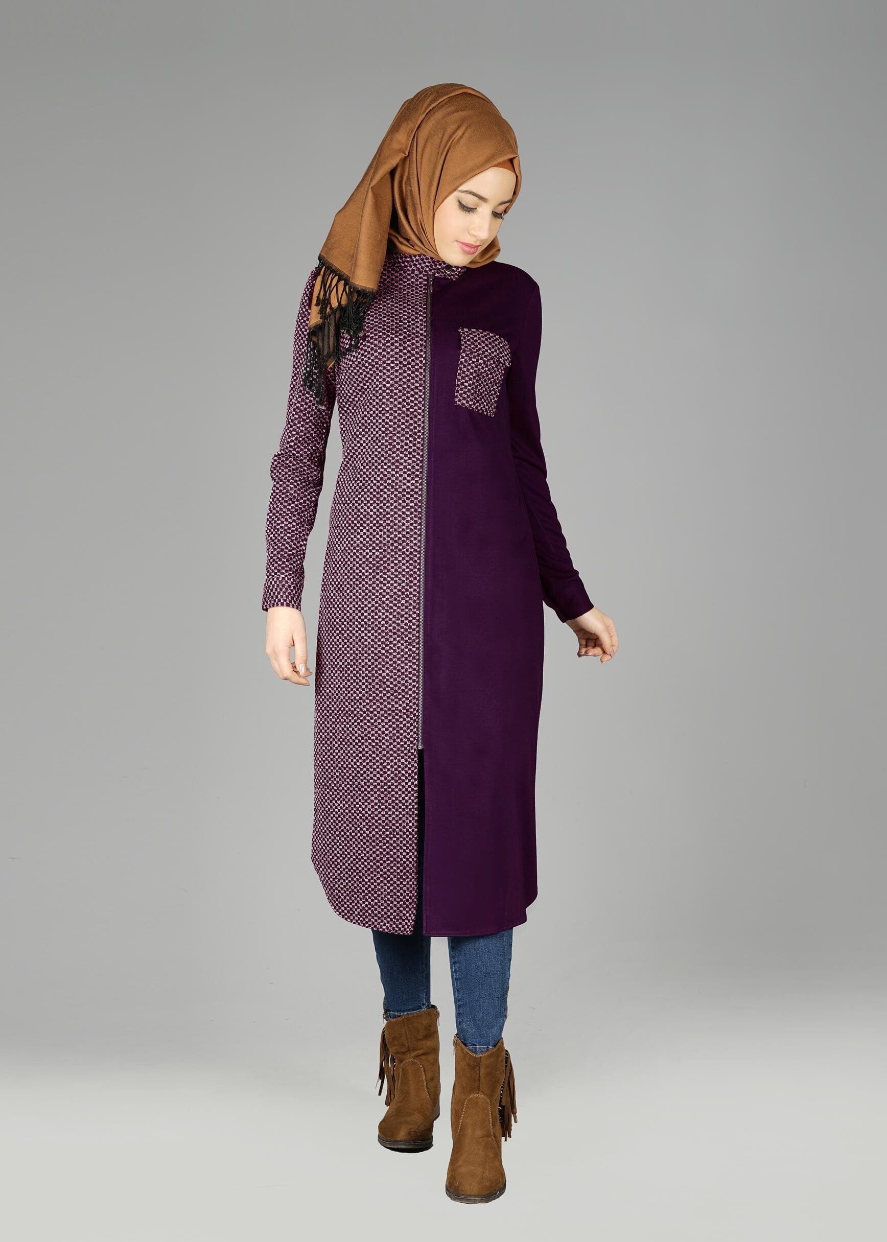 Tesettür giyim MOR 4940 TUNİK