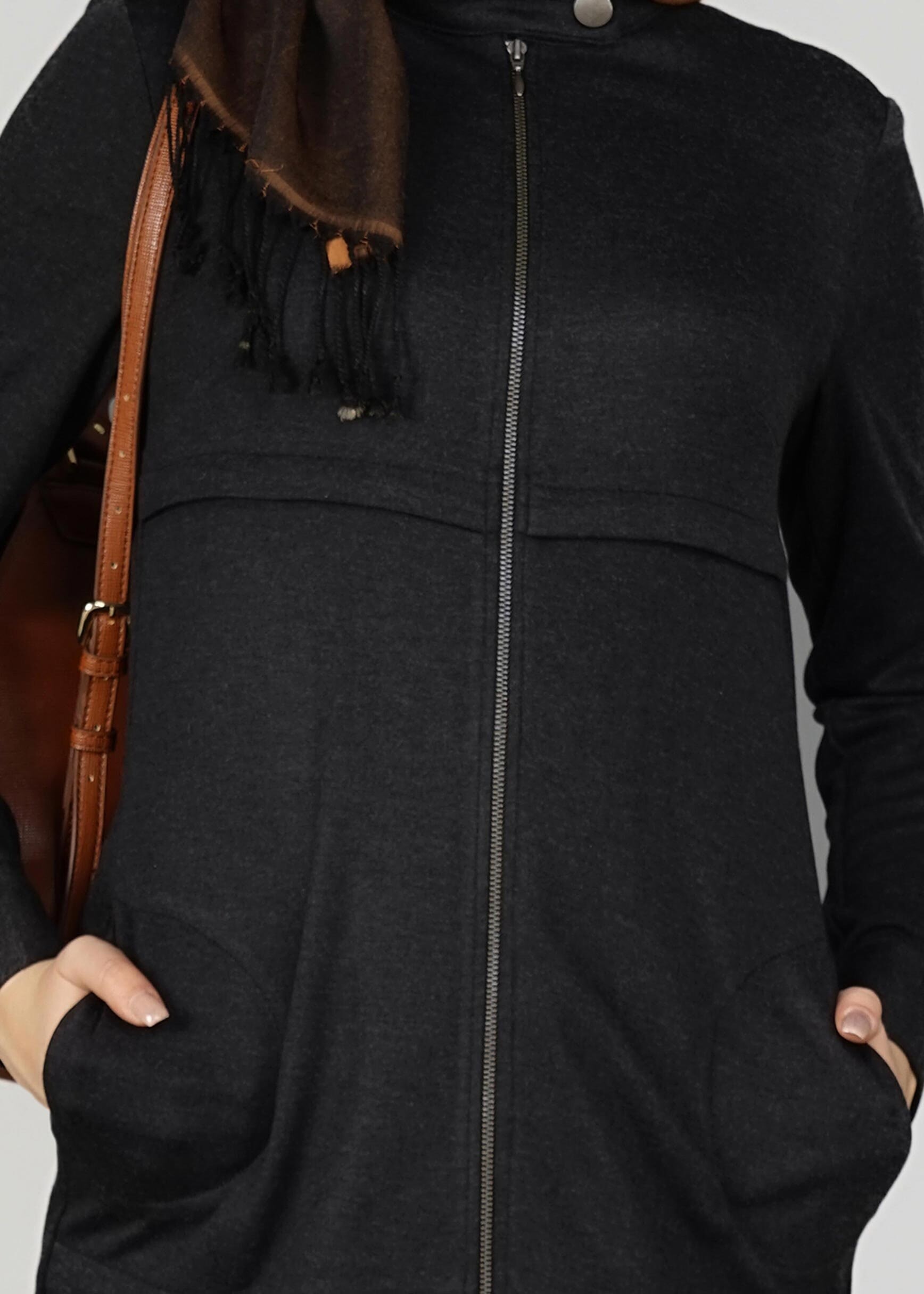 Tesettür giyim SİYAH 4948 TUNİK