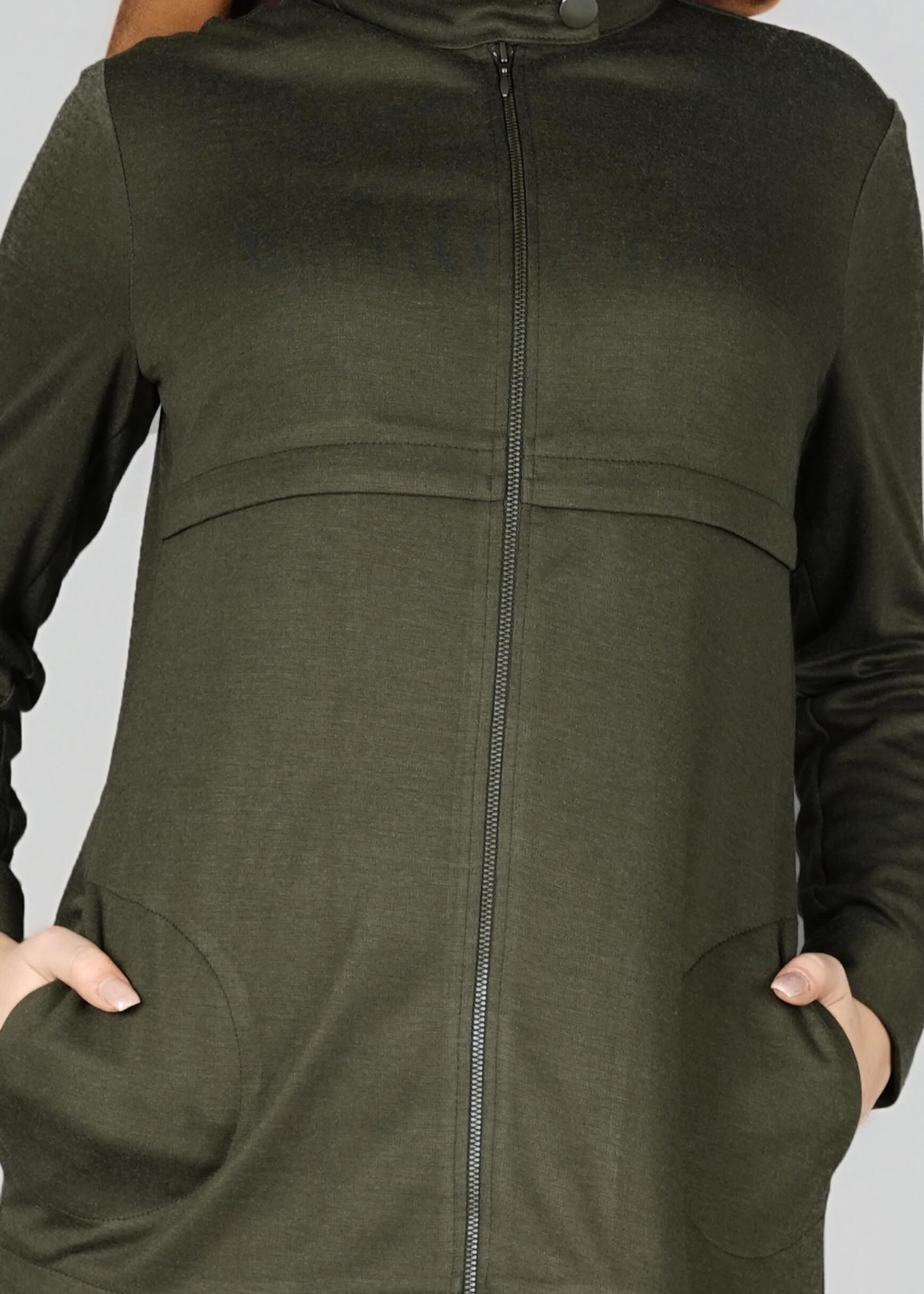 Tesettür giyim HAKİ 4948 TUNİK