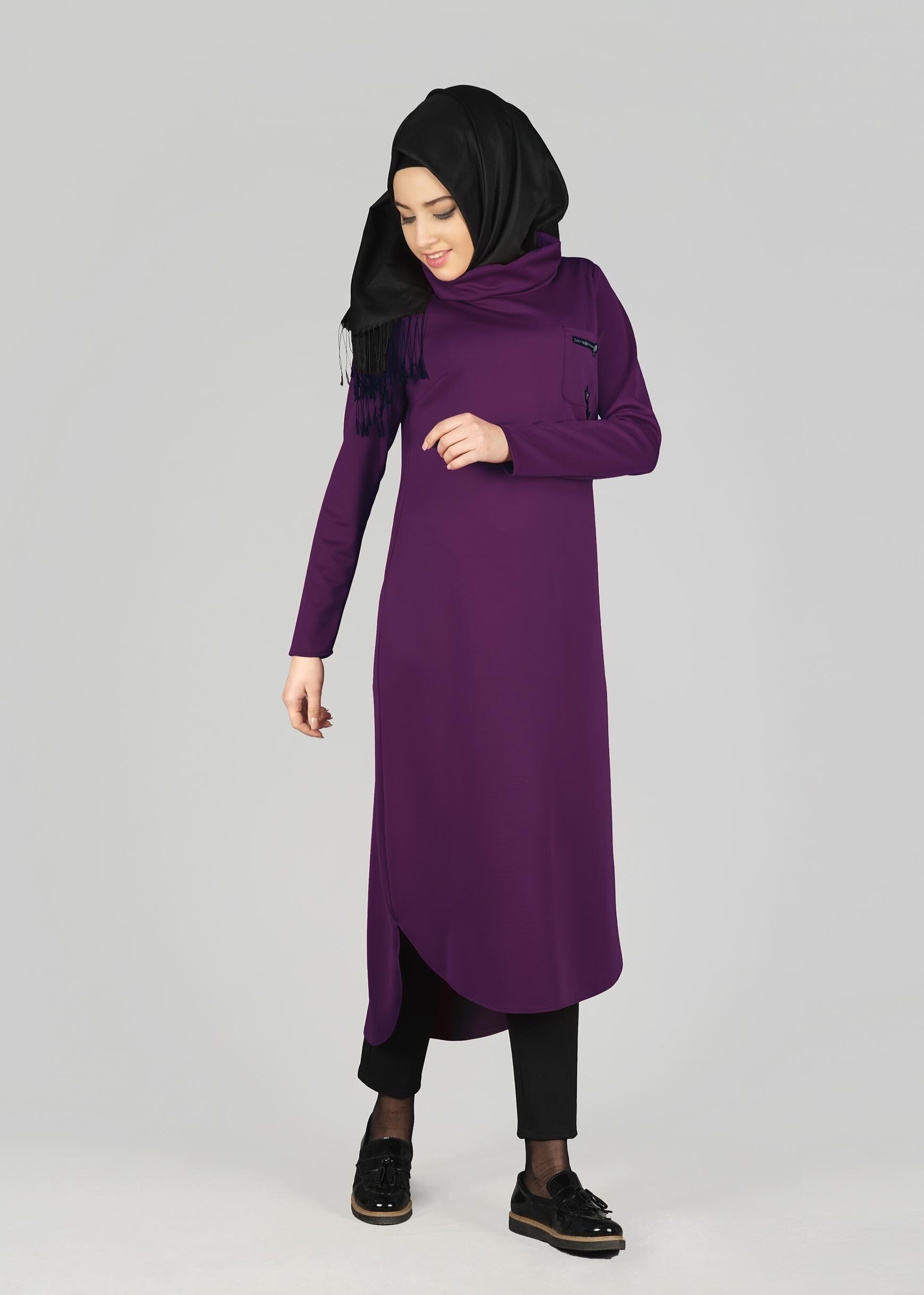 Tesettür giyim MOR 4949 TUNİK