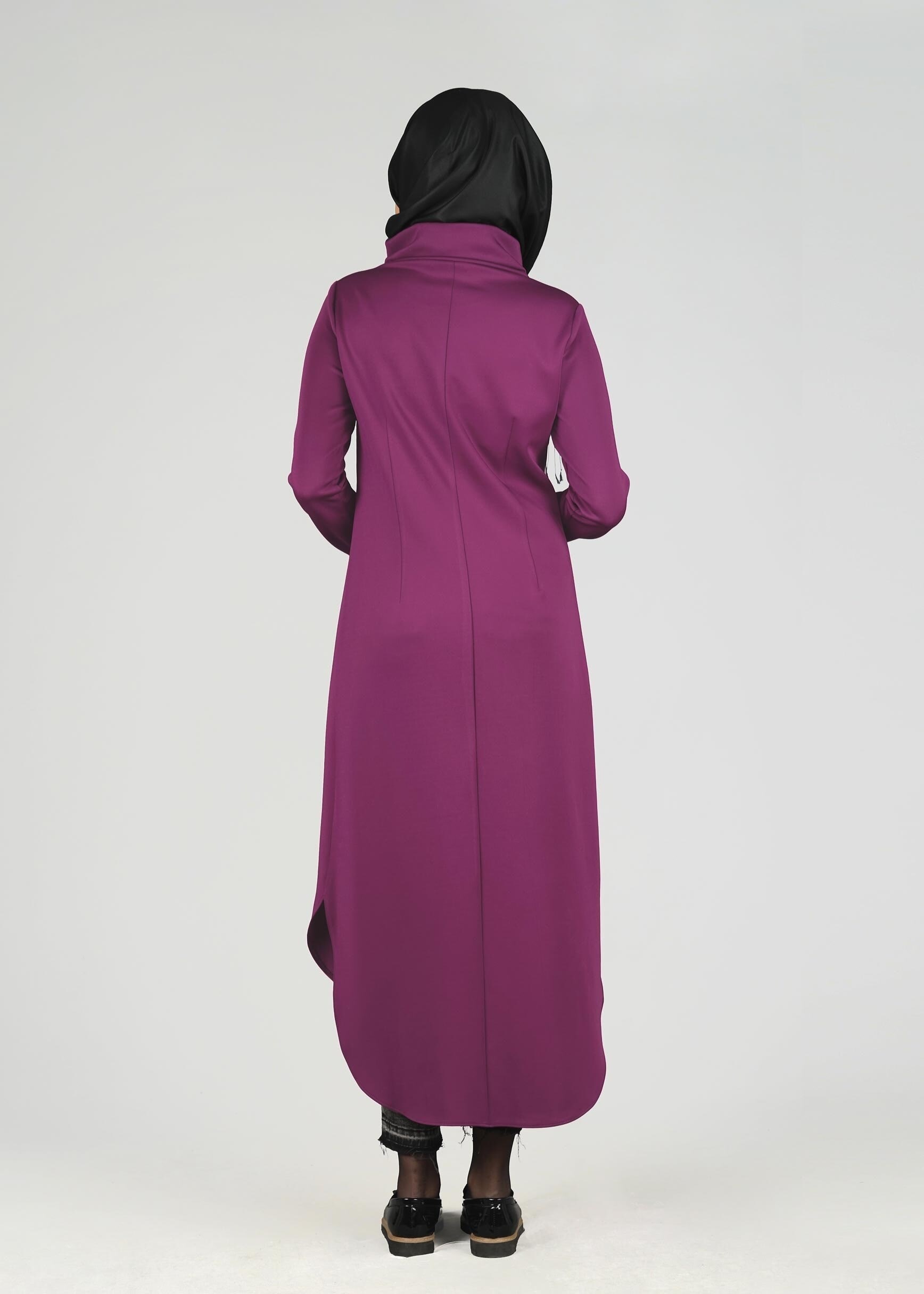 Tesettür giyim FUŞYA 4949 TUNİK