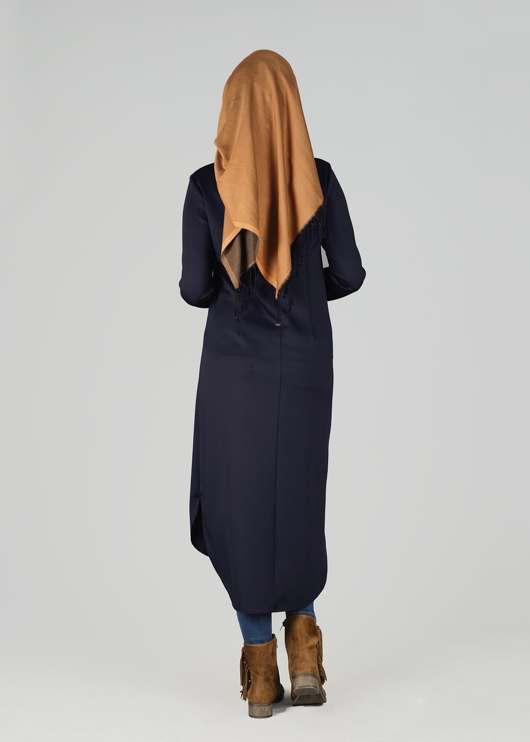 Tesettür giyim LACİVERT 4949 TUNİK