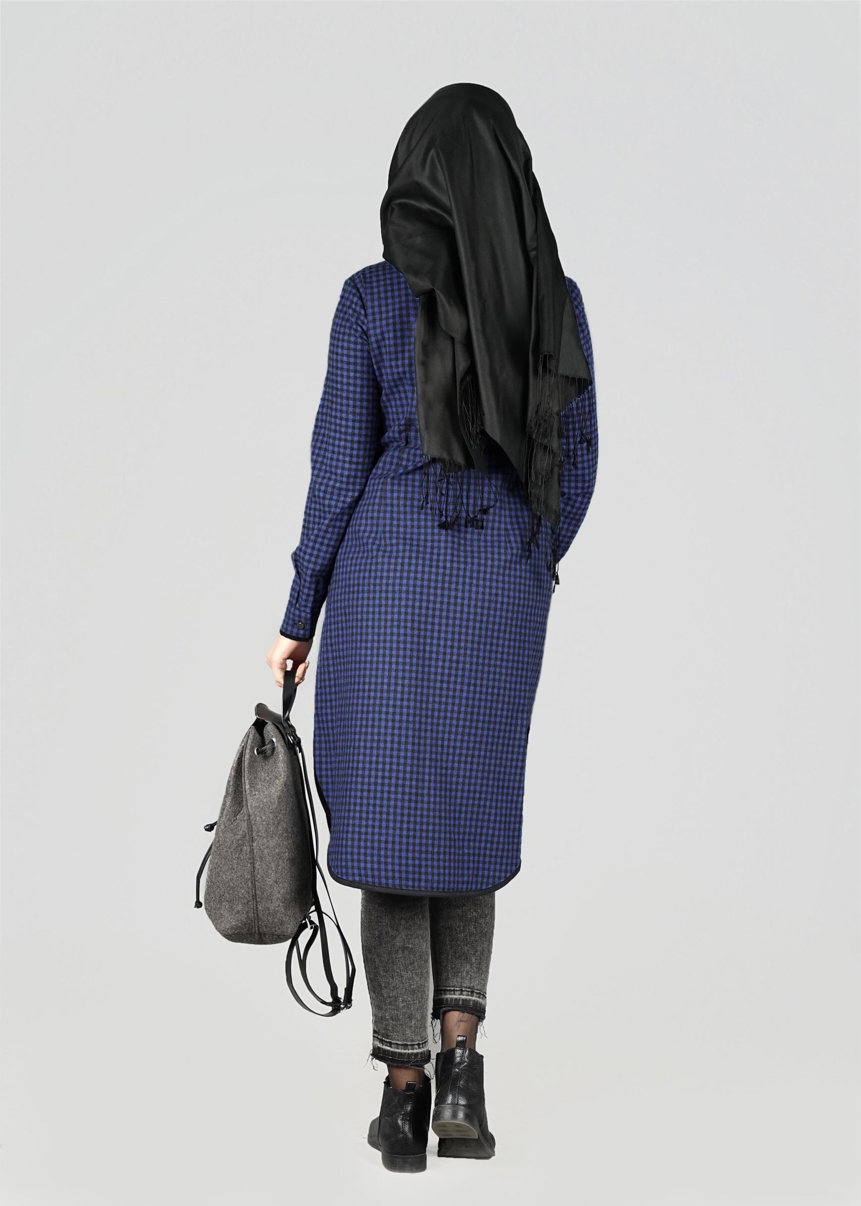 Tesettür giyim LACİVERT 4951 TUNİK