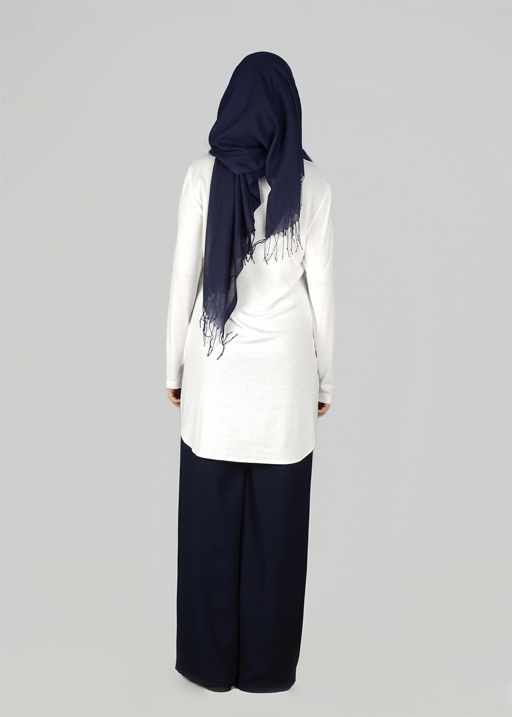 Tesettür giyim BEYAZ 4959 TUNİK 