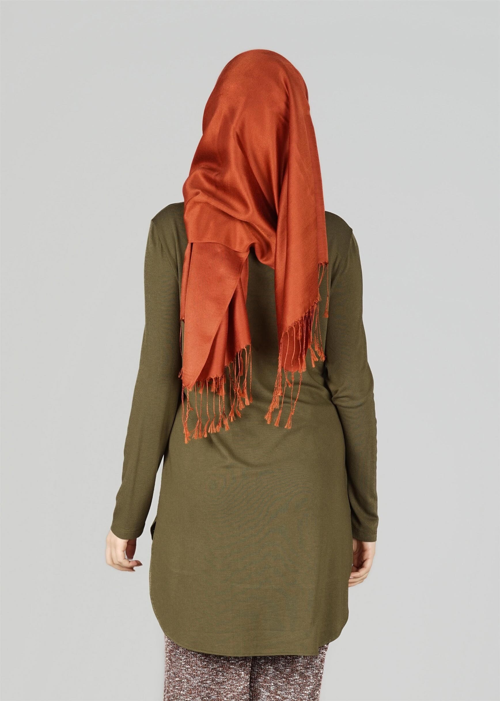 Tesettür giyim HAKİ 4959 TUNİK 