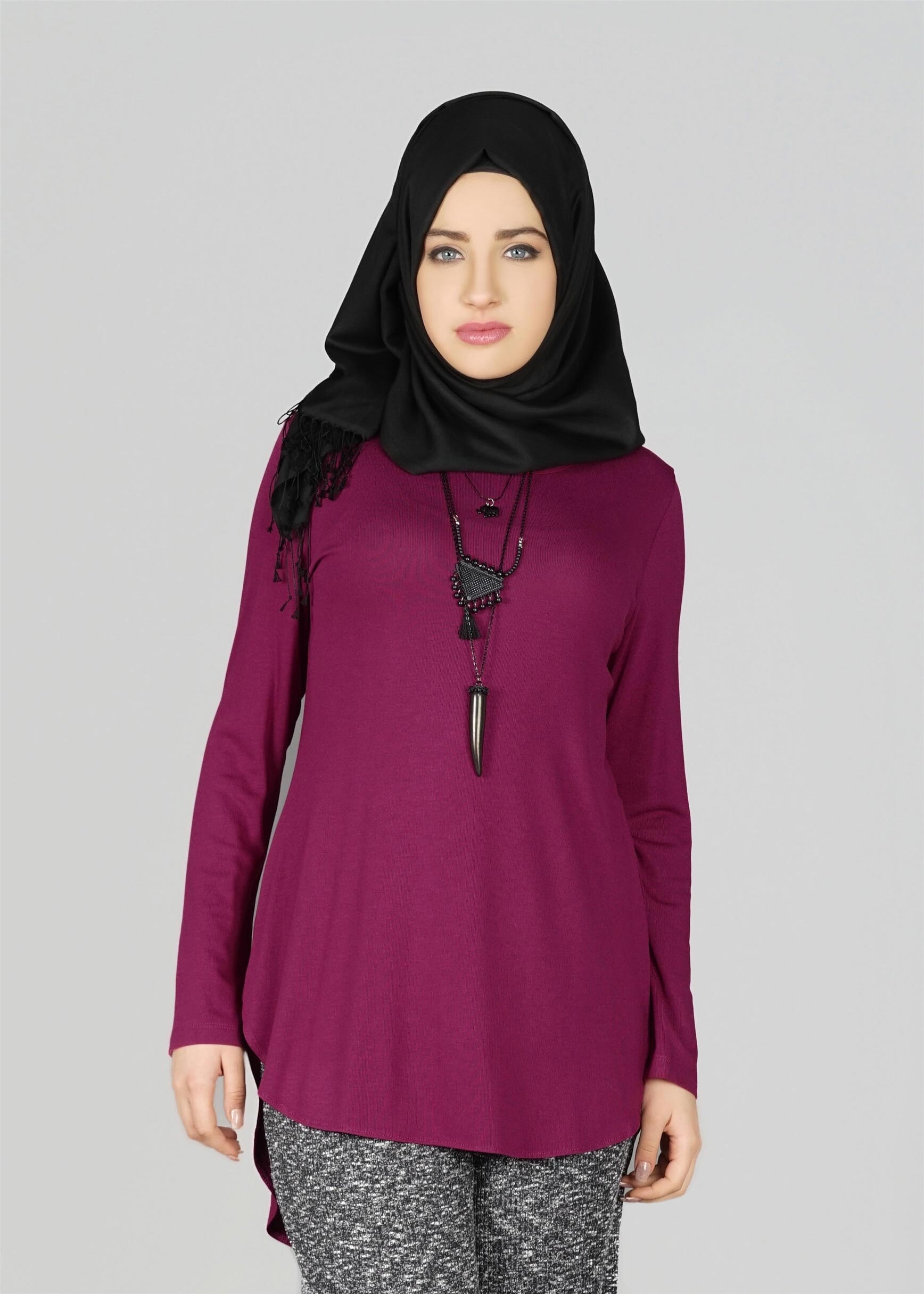 Tesettür giyim MOR 4959 TUNİK 