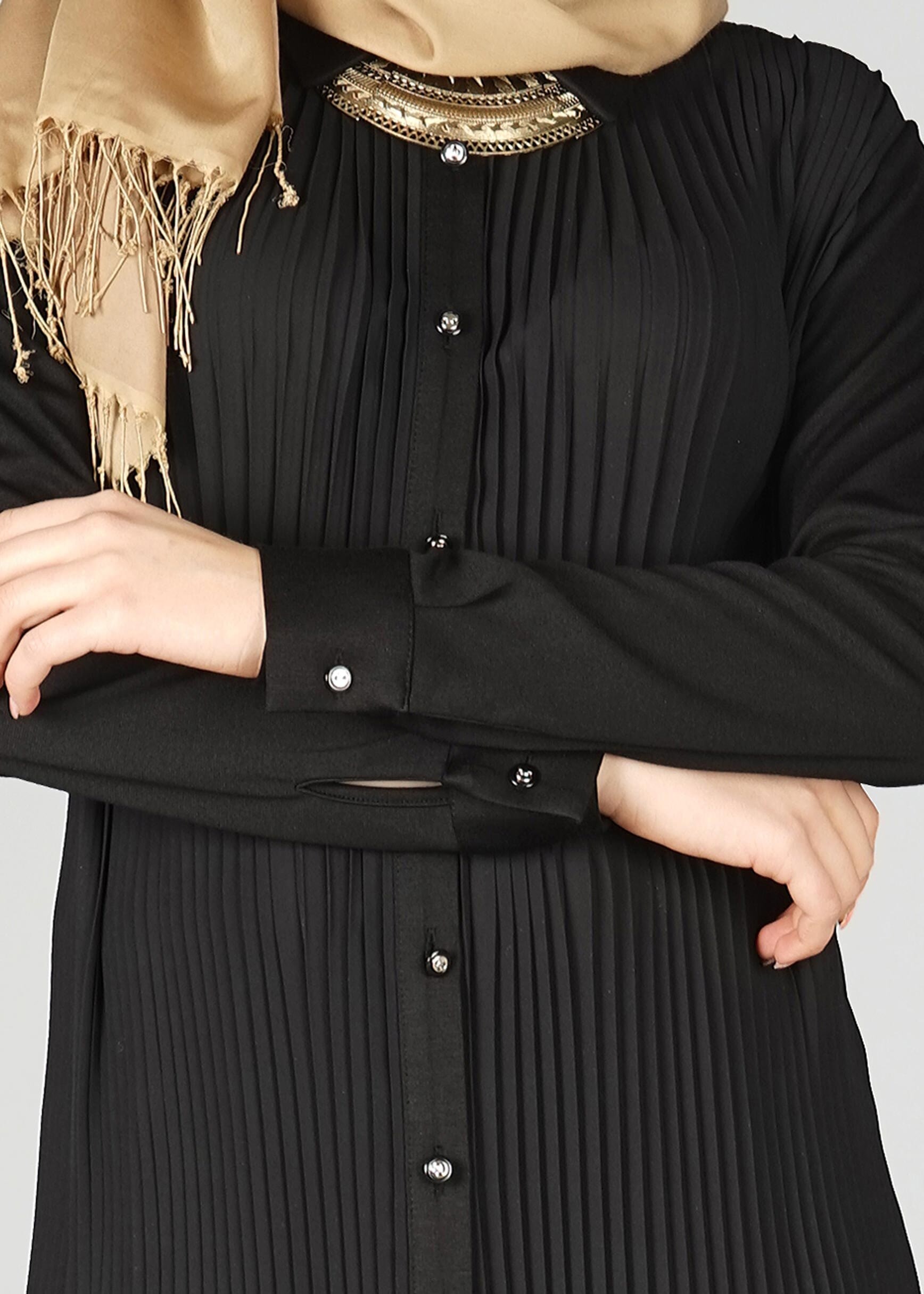 Tesettür giyim SİYAH 4979 TUNİK