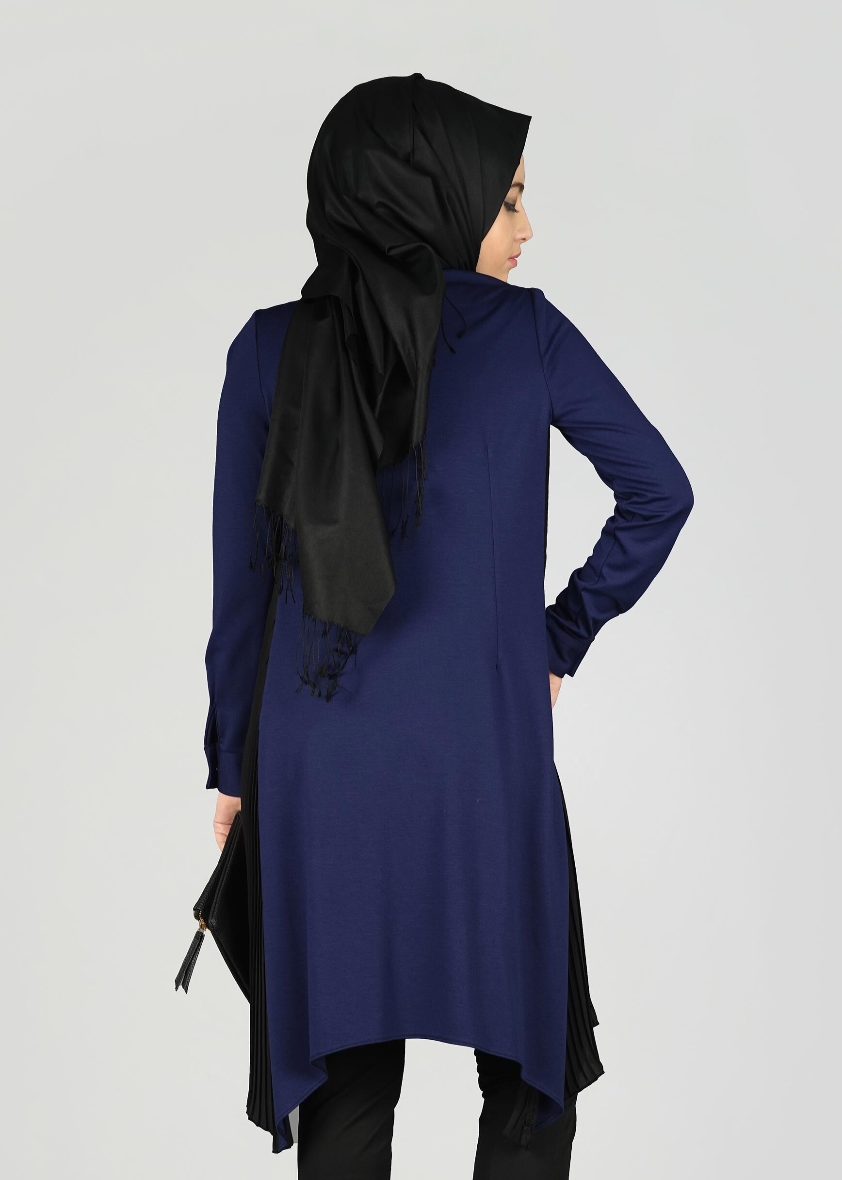 Tesettür giyim LACİVERT 4979 TUNİK