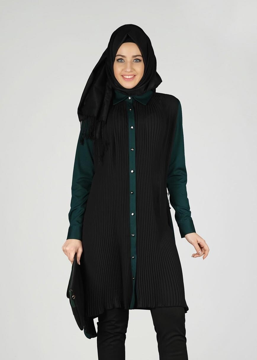 Tesettür giyim YEŞİL 4979 TUNİK