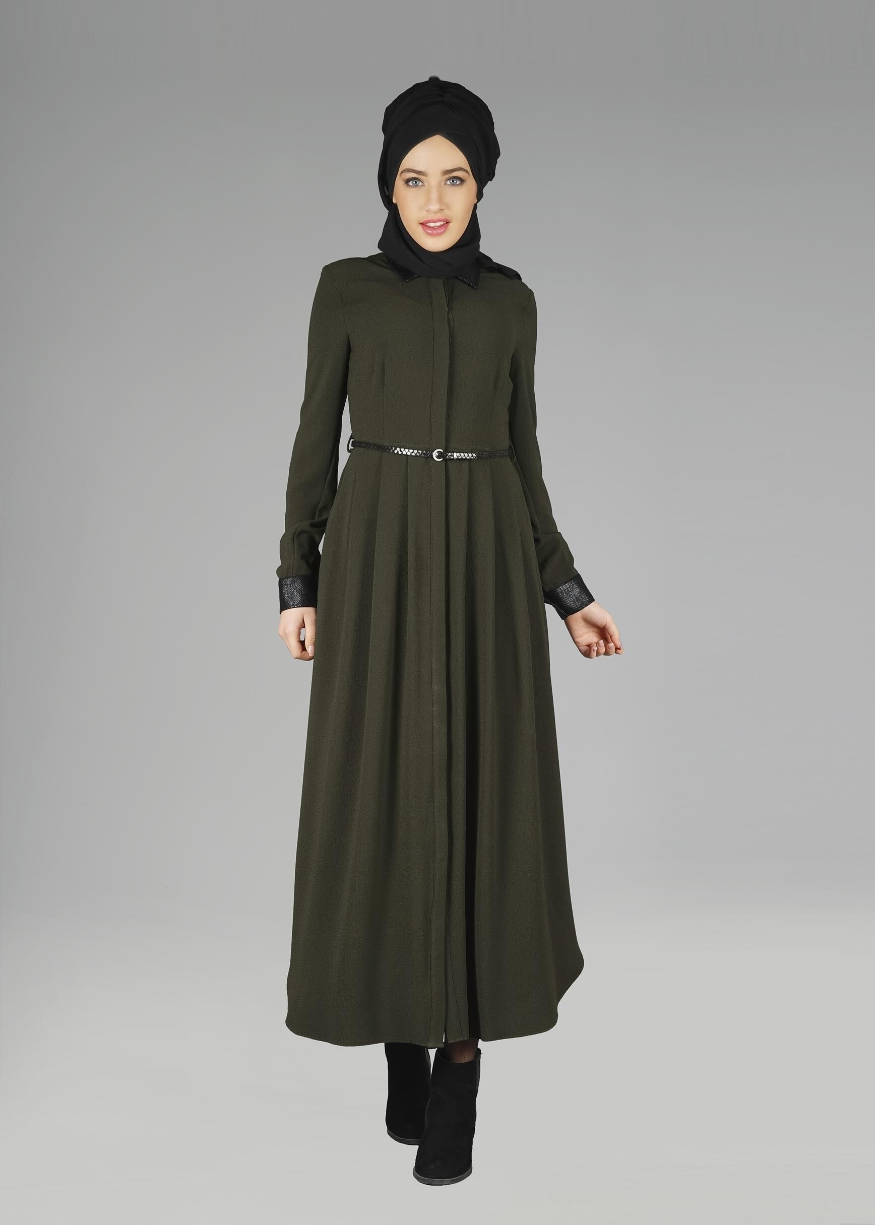 Tesettür giyim HAKİ 4981 TUNİK