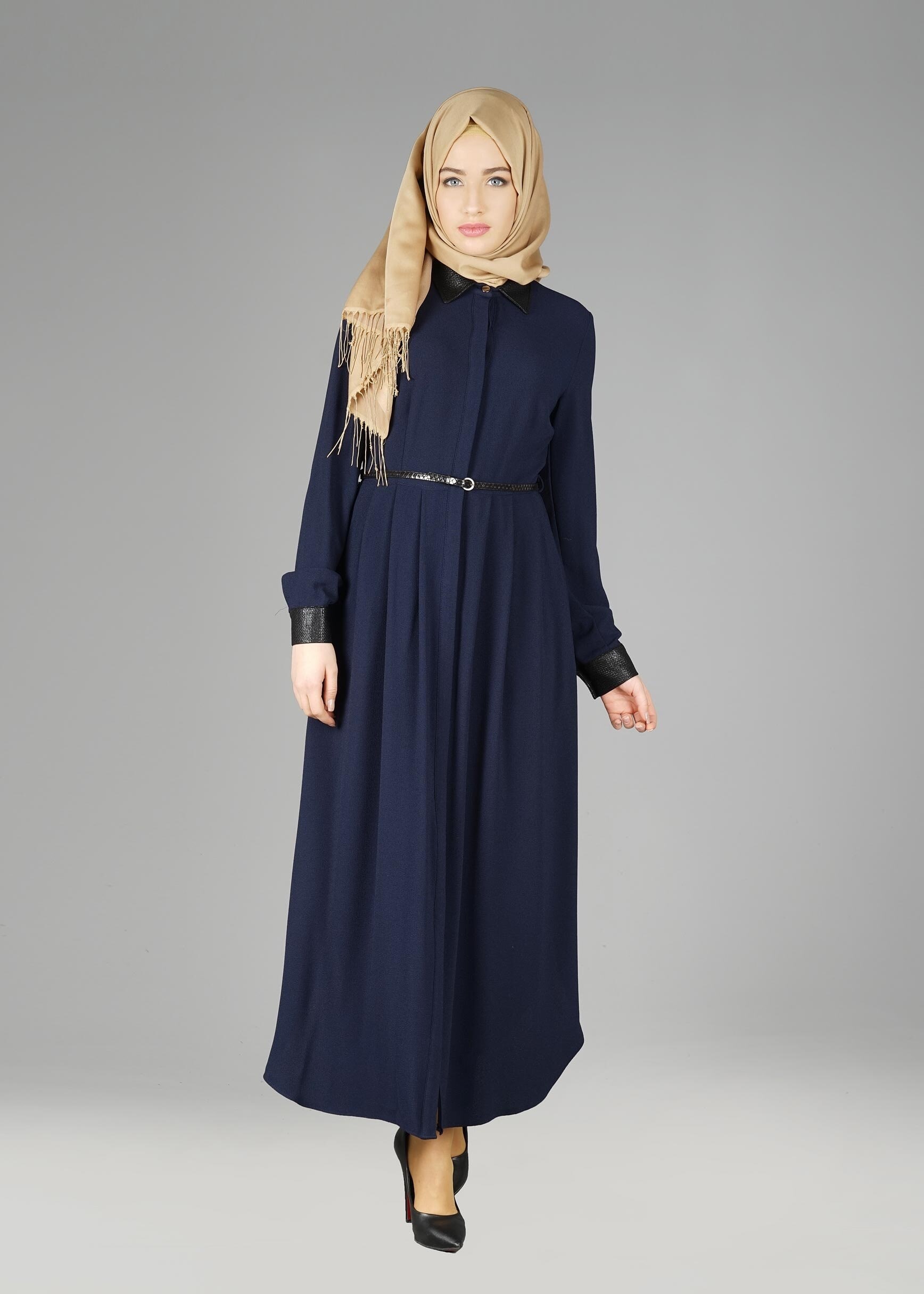 Tesettür giyim LACİVERT 4981 TUNİK