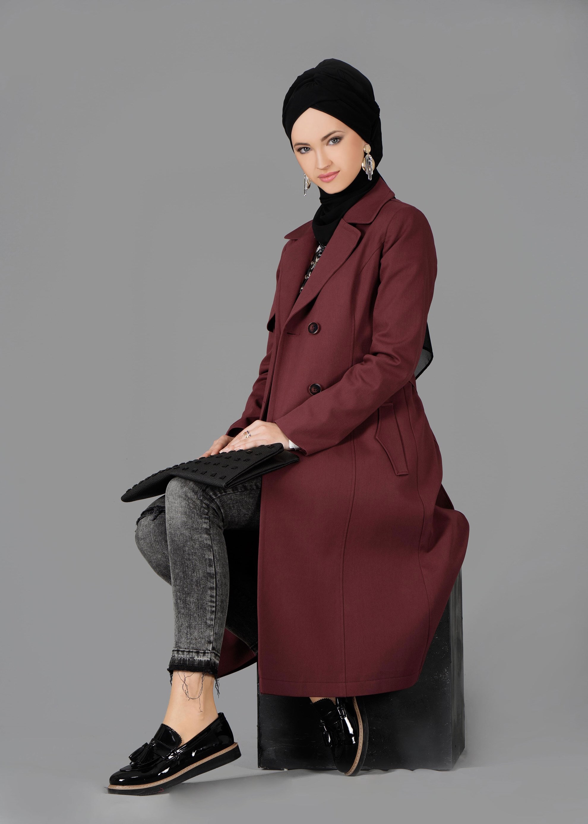DOUBLE-BREASTED TRENCH-COAT | ALVİNA