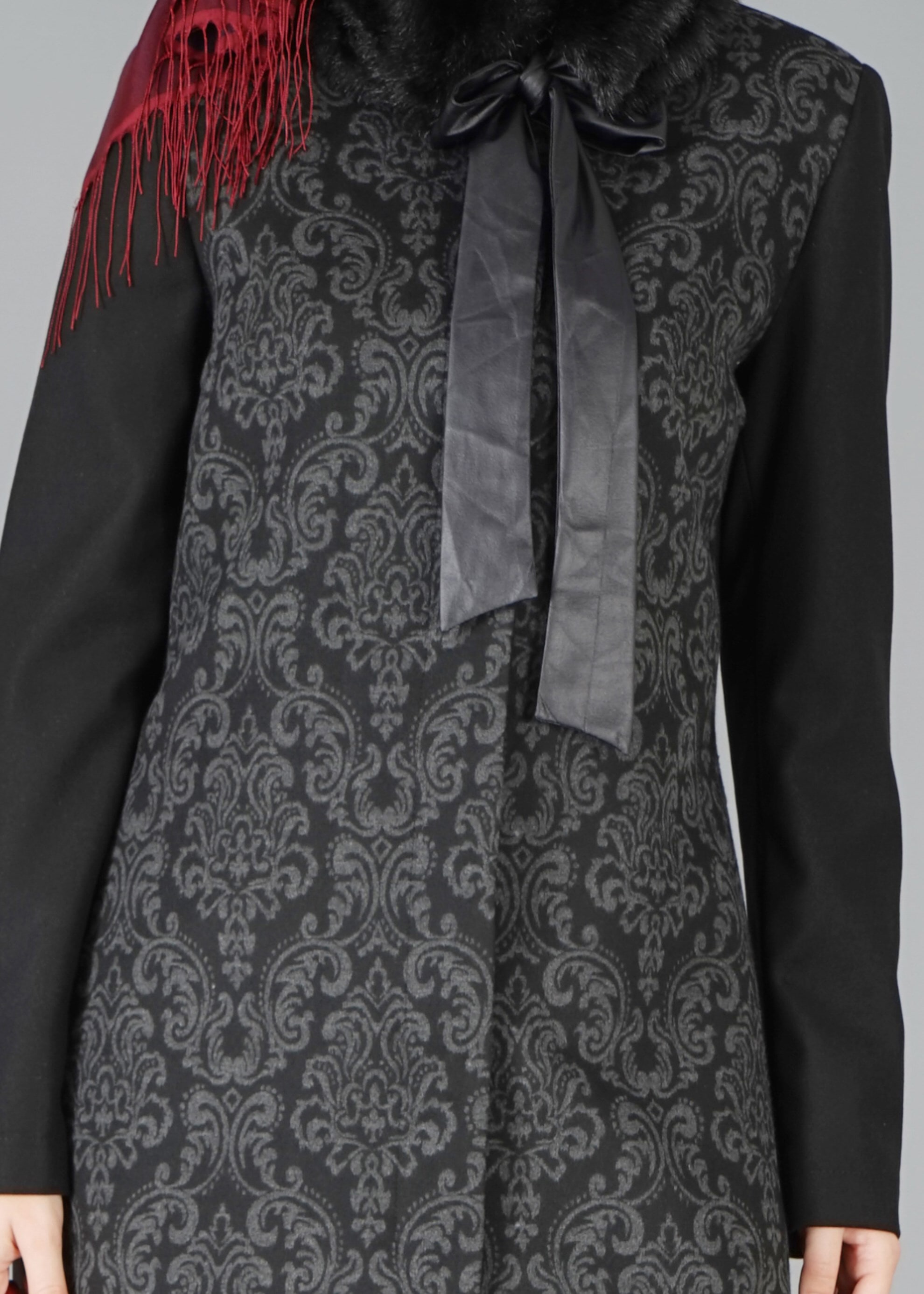 Tesettür giyim GRİ 1886 TRENÇKOT