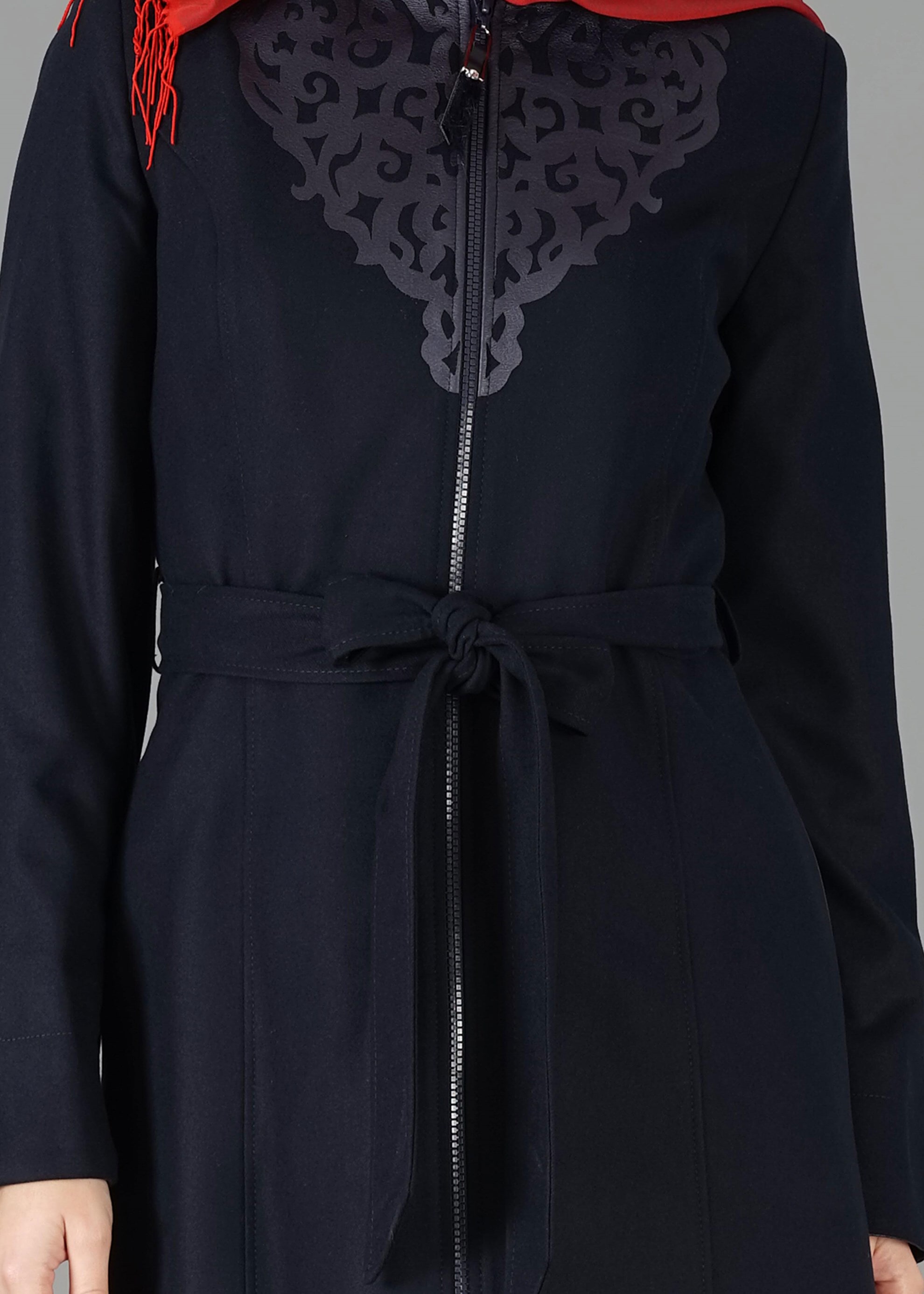 Tesettür giyim LACİVERT 1902 TRENÇKOT