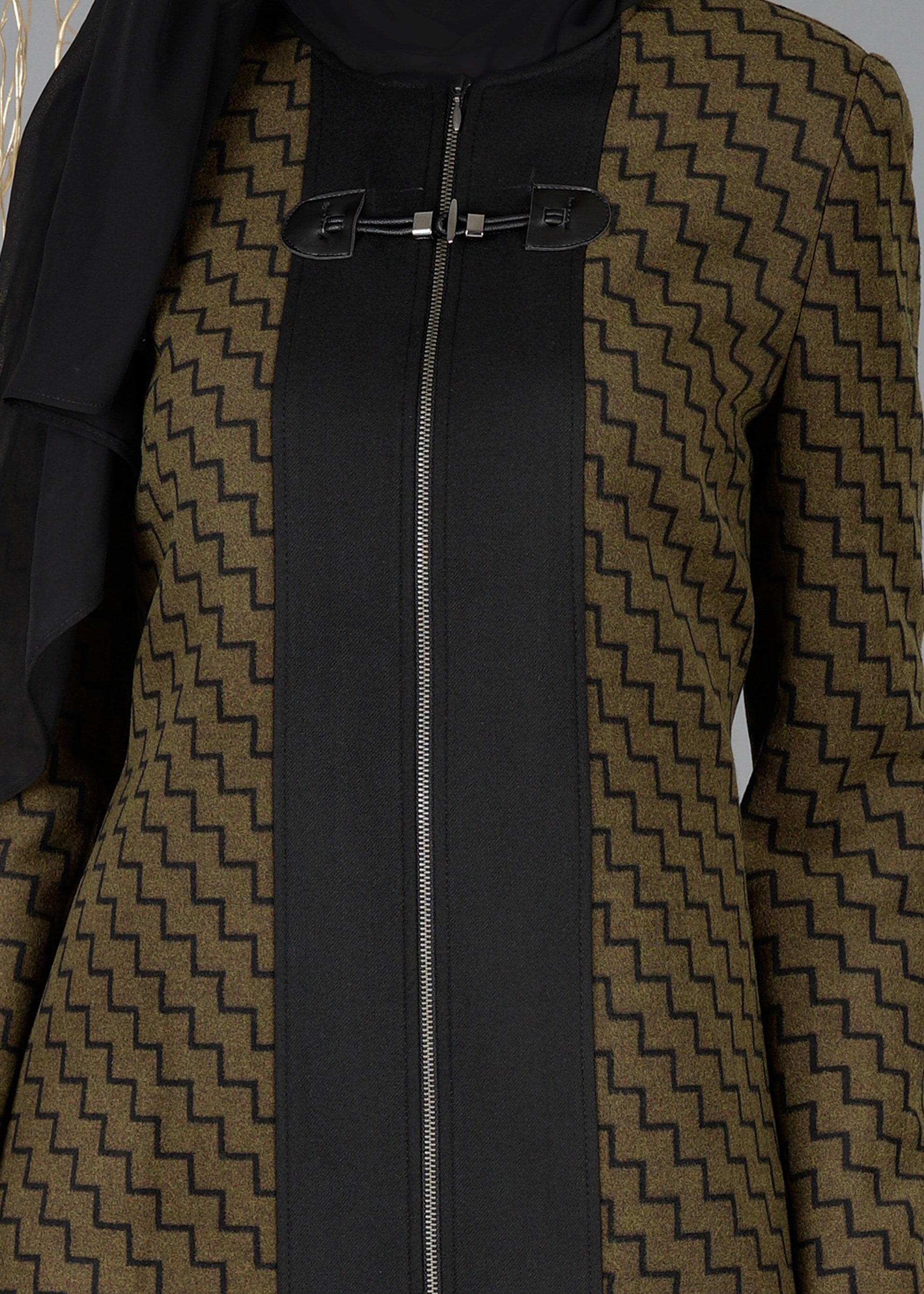 Tesettür giyim HAKİ 1919 TRENÇKOT