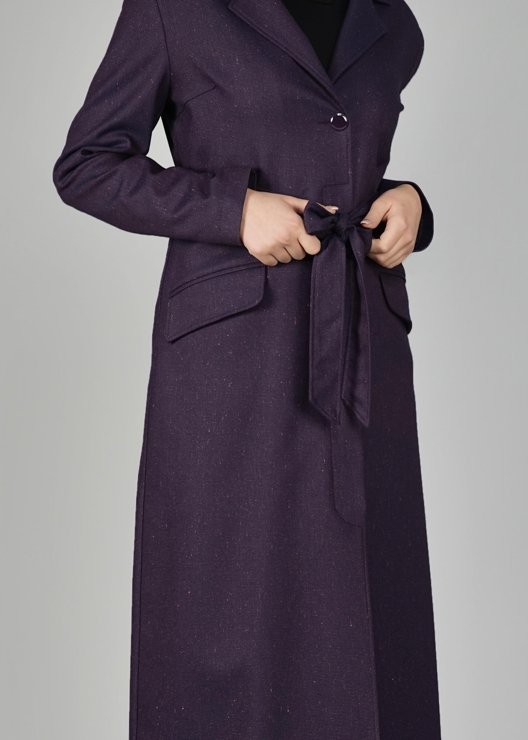 Tesettür giyim MOR 1927 TRENÇKOT