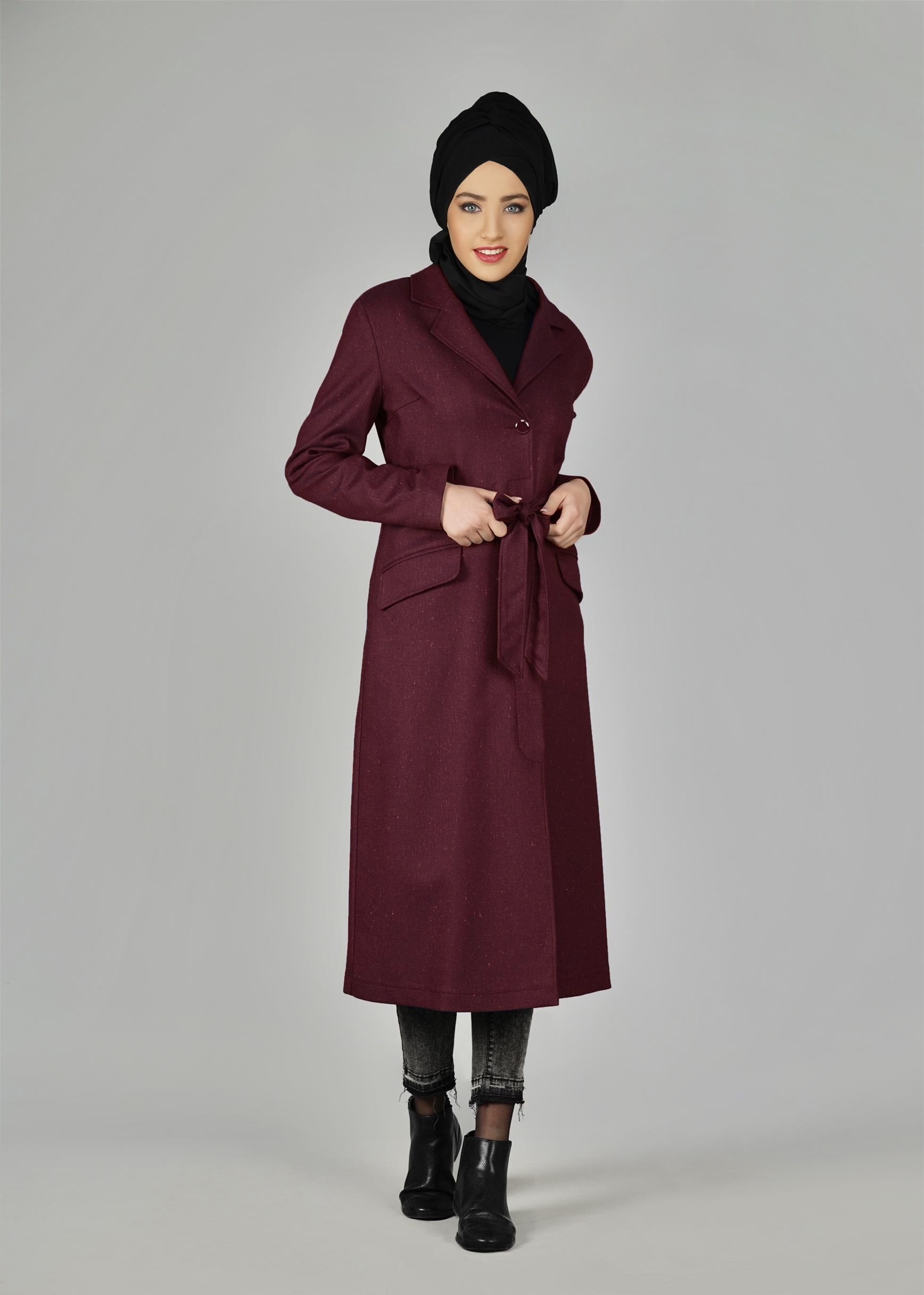 Tesettür giyim MÜRDÜM 1927 TRENÇKOT