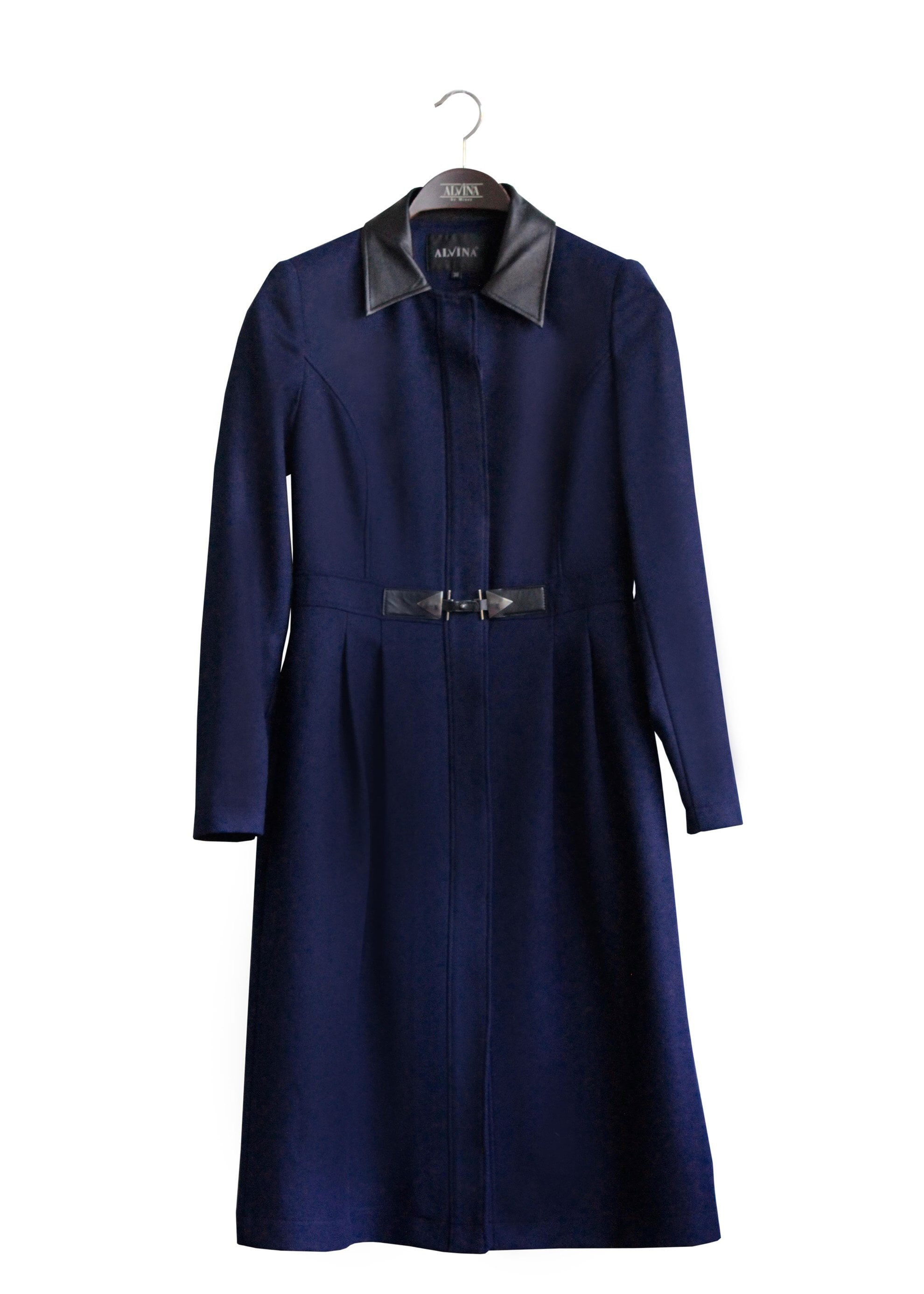 Tesettür giyim LACİVERT ERKEK YAKA GİZLİ DÜĞMELİ TRENÇKOT 1951