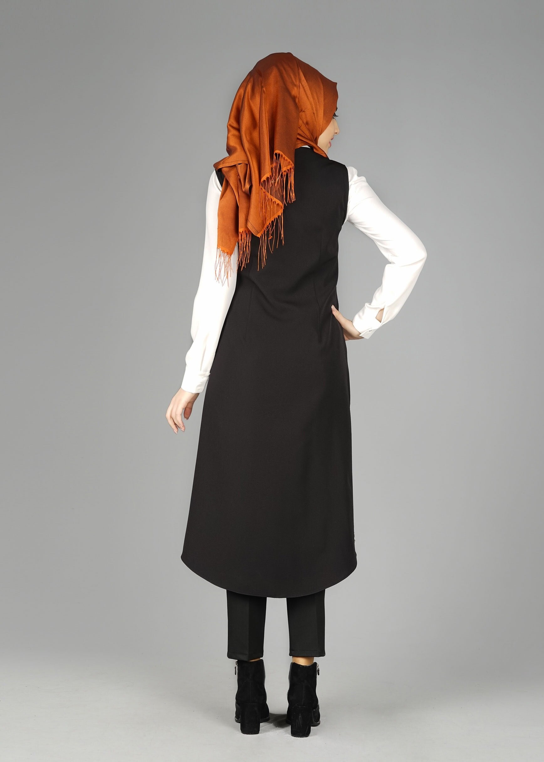 Tesettür giyim SİYAH 4022 YELEK