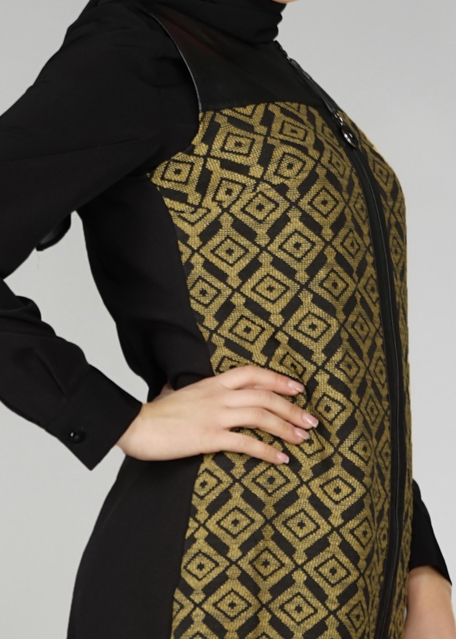 Tesettür giyim YEŞİL 4022 YELEK