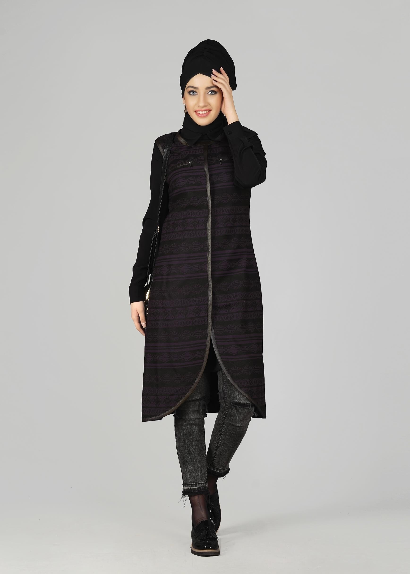 Tesettür giyim MOR 4028 YELEK