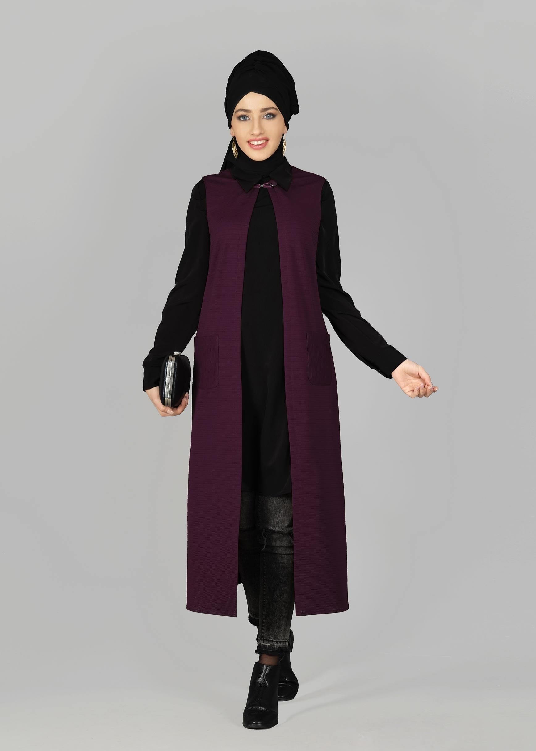 Tesettür giyim MOR 4710 YELEK