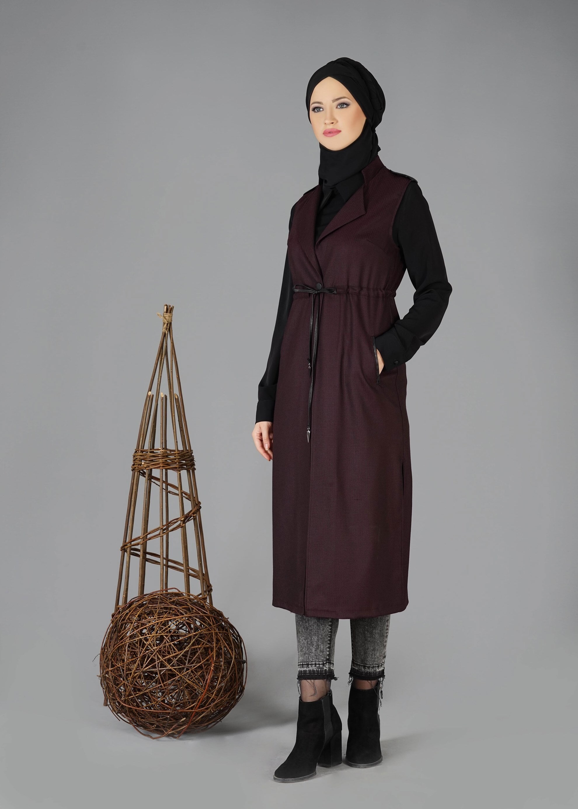 Tesettür giyim MÜRDÜM 4713 YELEK