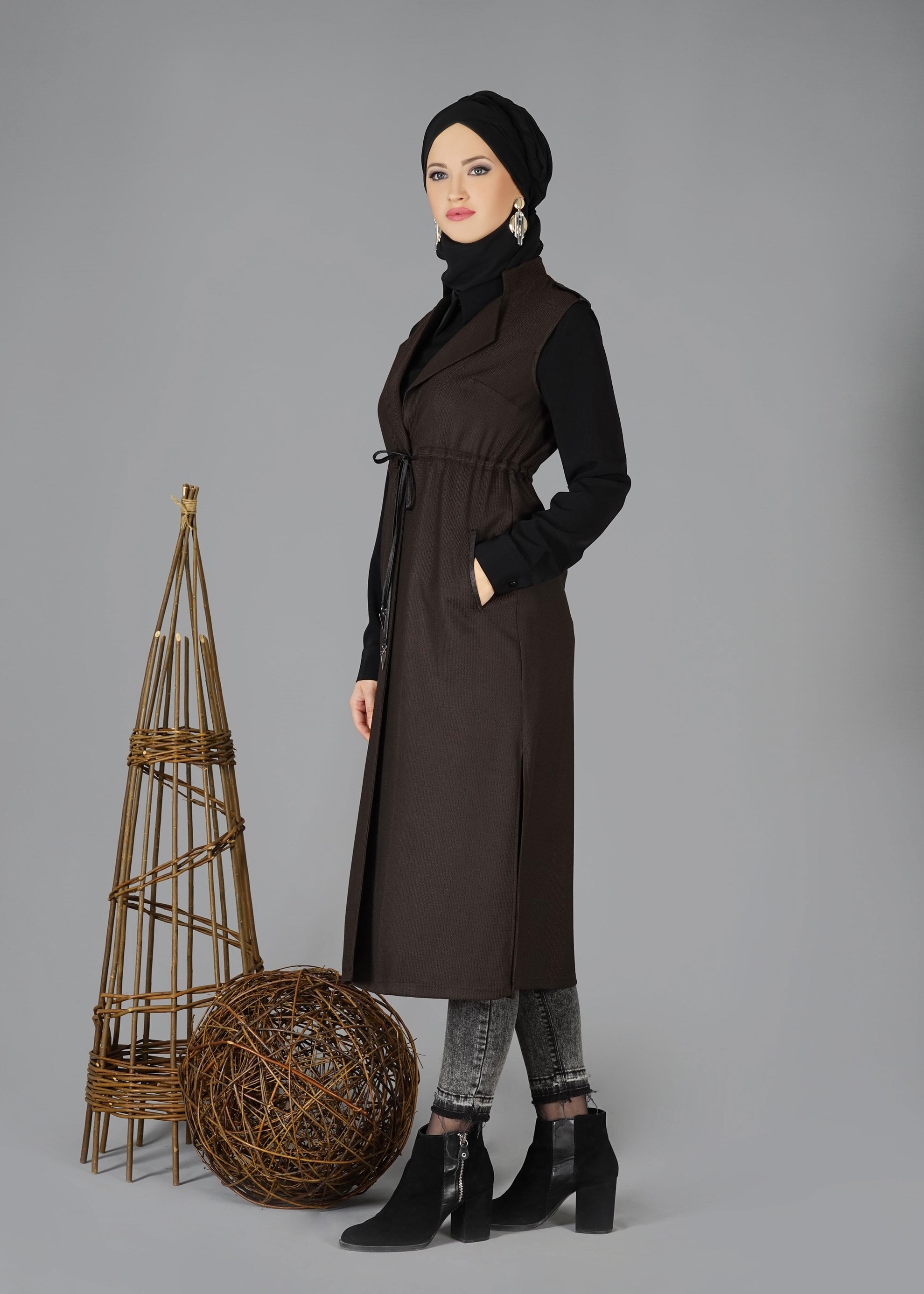 Tesettür giyim TABA 4713 YELEK