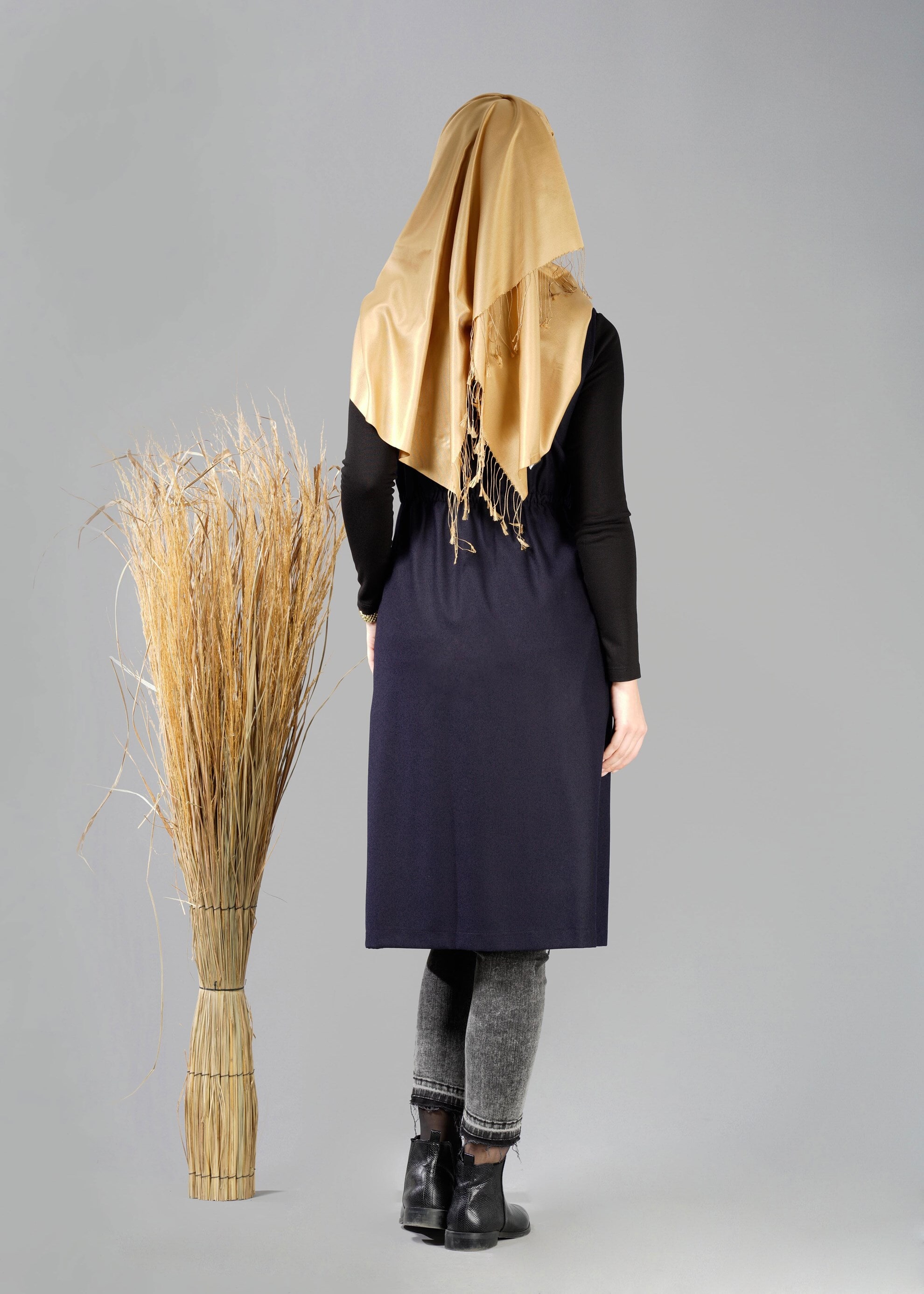 Tesettür giyim LACİVERT 4755 YELEK