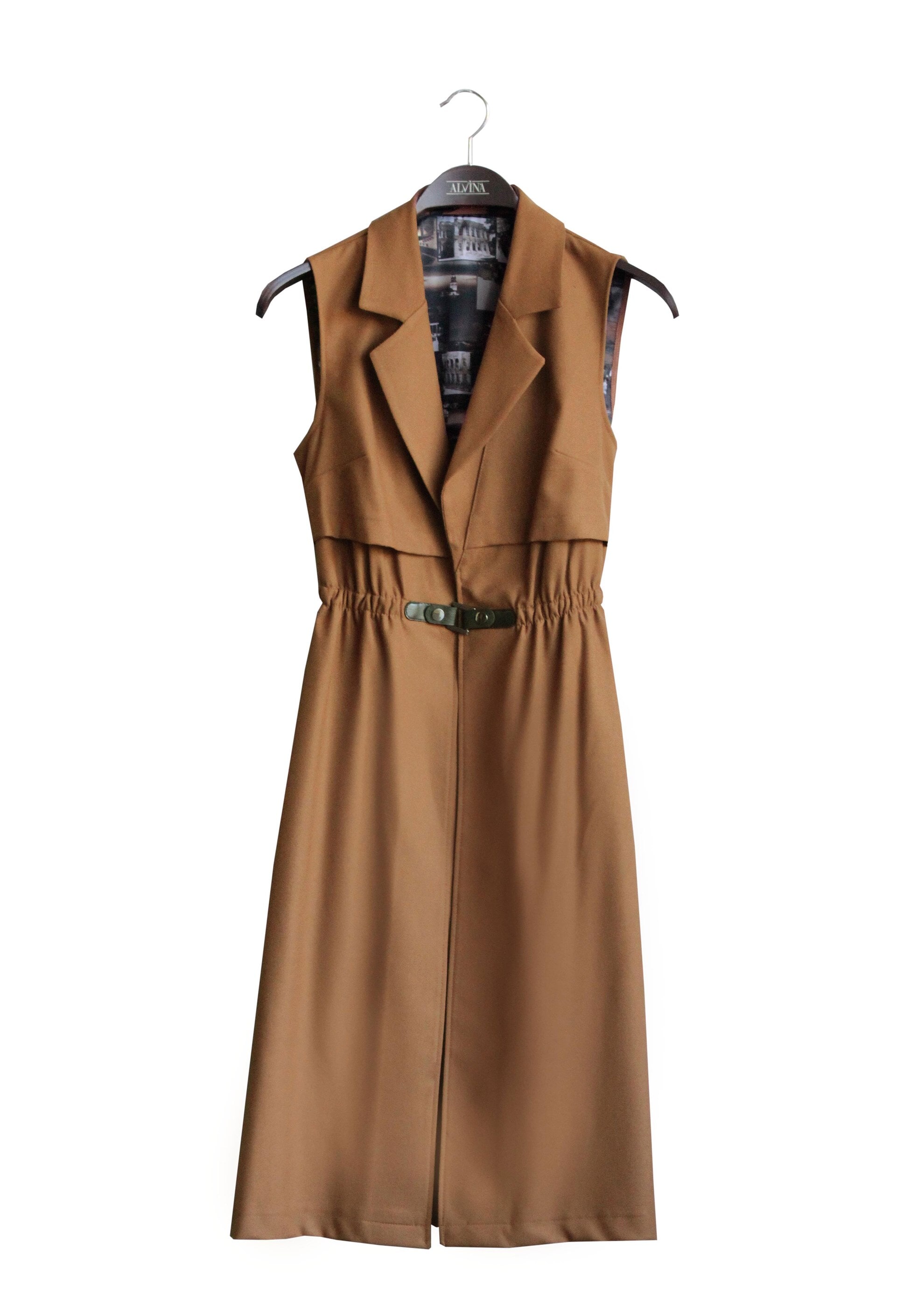 Tesettür giyim KAHVE 4755 YELEK