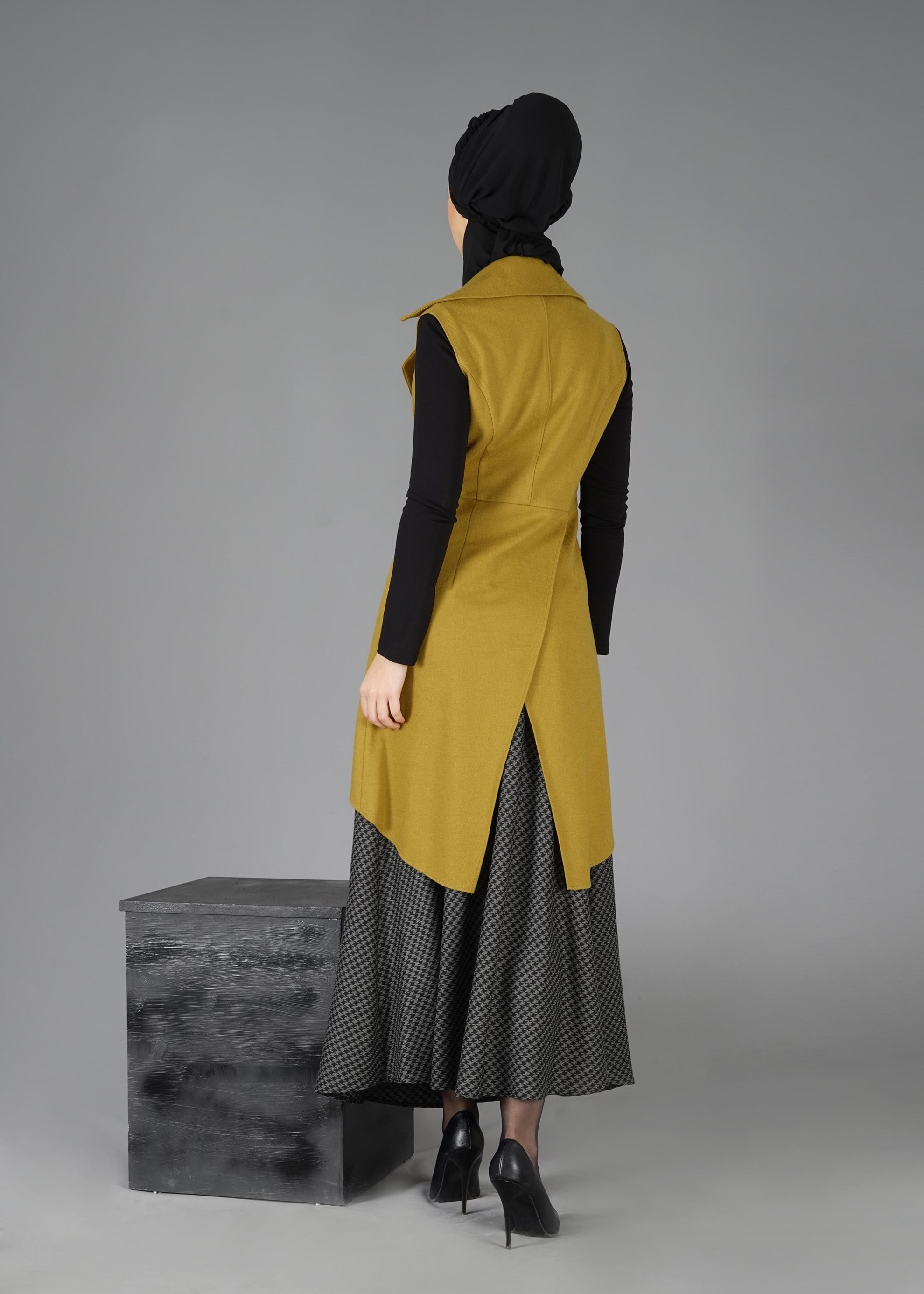 Tesettür giyim YEŞİL 4792 YELEK