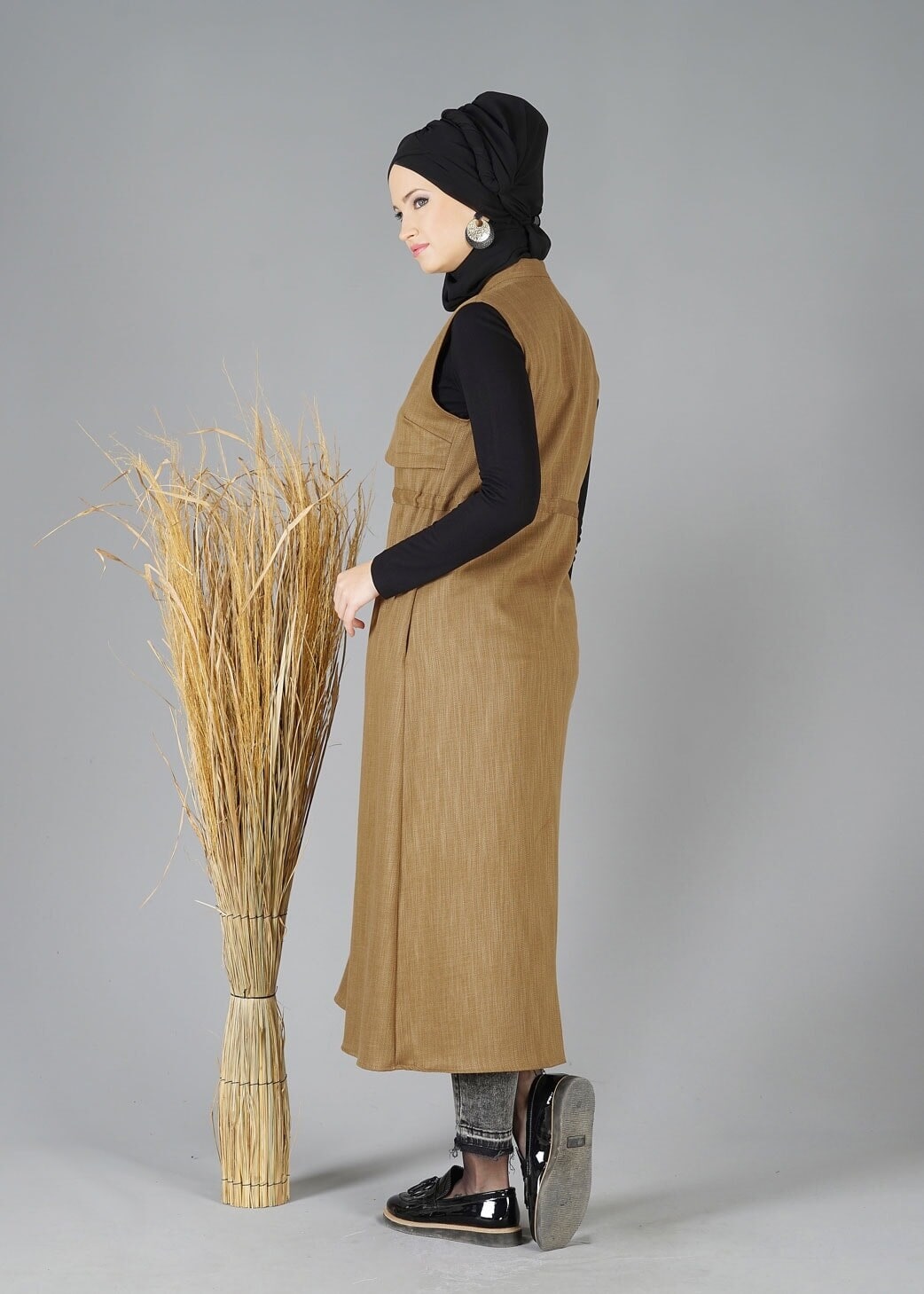 Tesettür giyim ALTIN 4852 YELEK