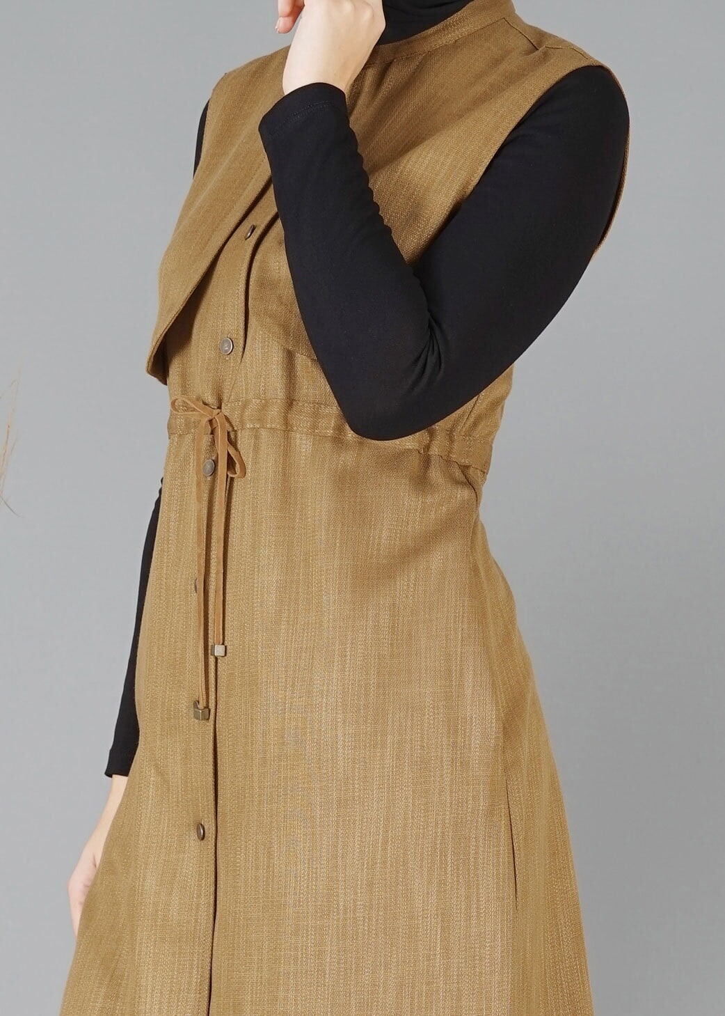 Tesettür giyim ALTIN 4852 YELEK