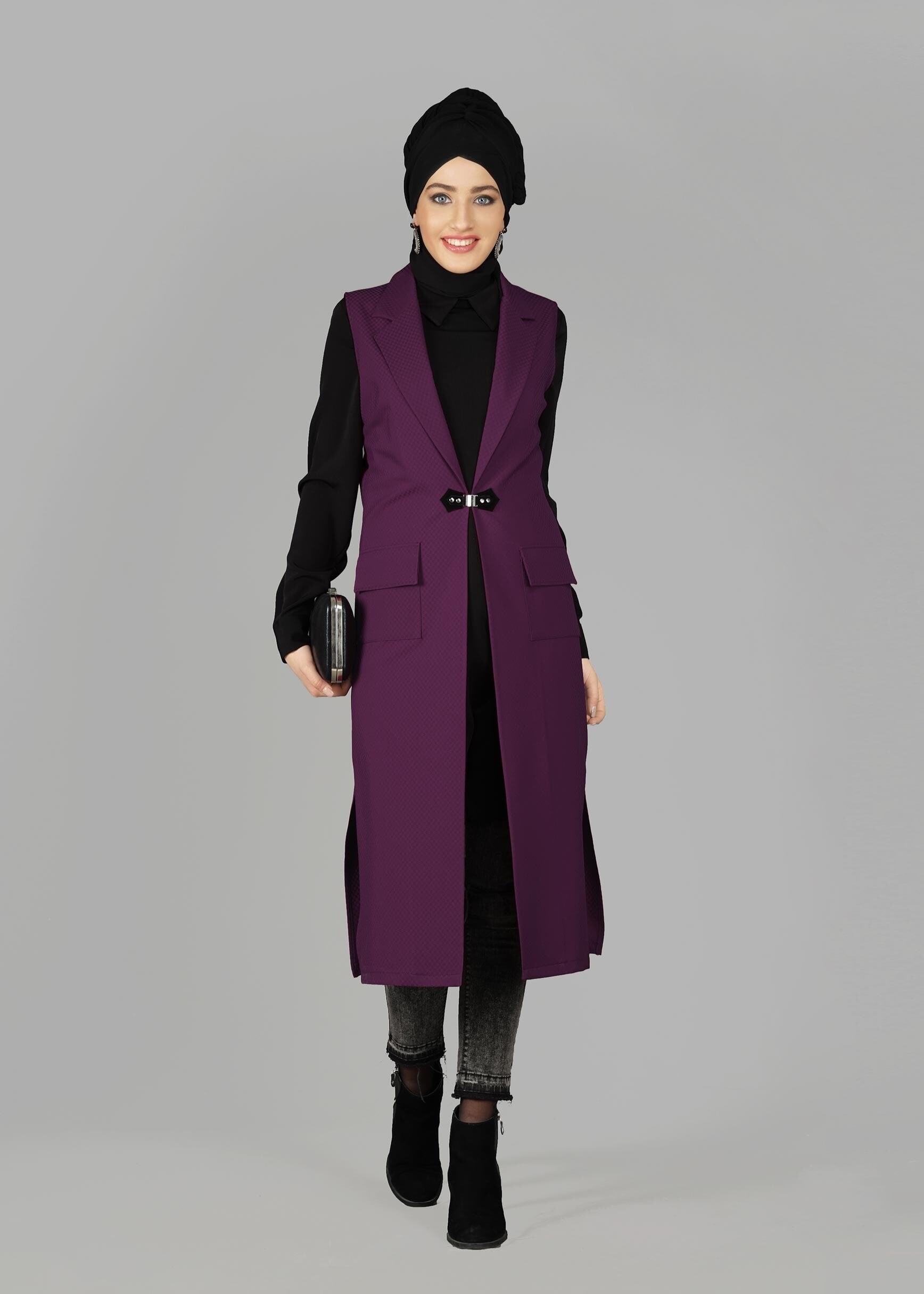 Tesettür giyim MÜRDÜM 4956 YELEK