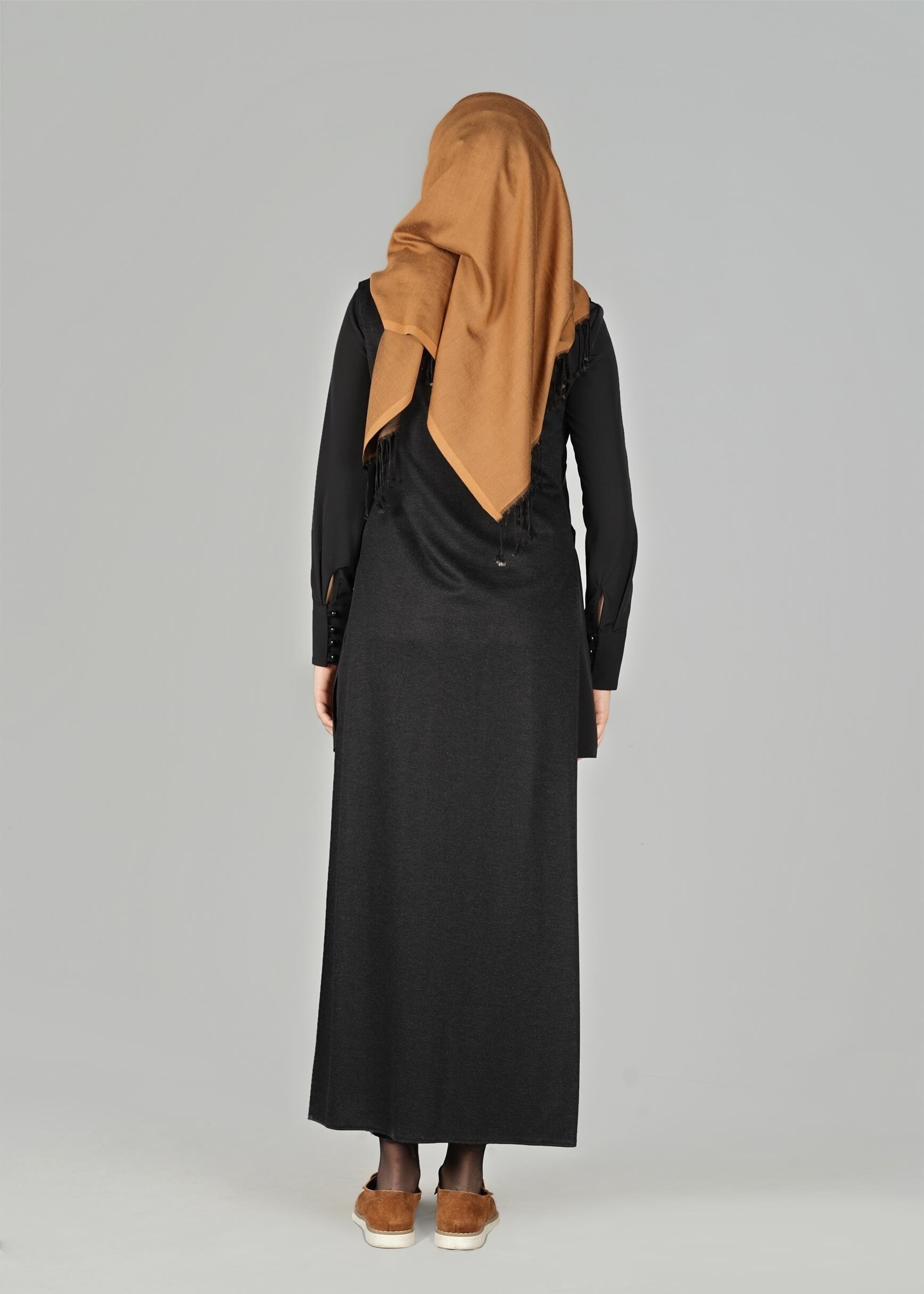 Tesettür giyim SİYAH 4958 YELEK
