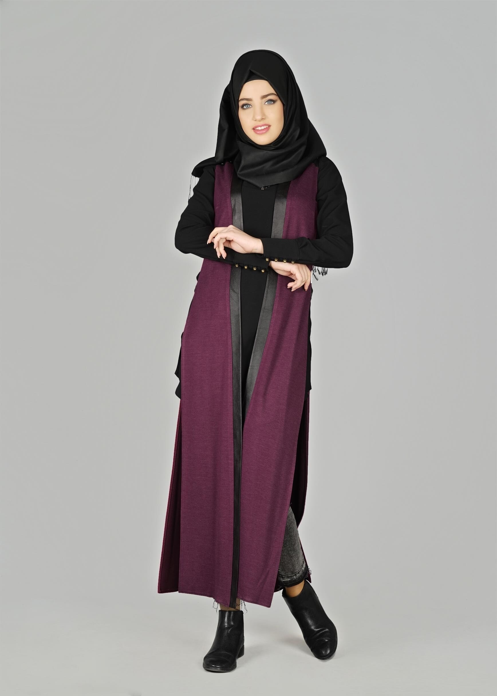 Tesettür giyim MOR 4958 YELEK