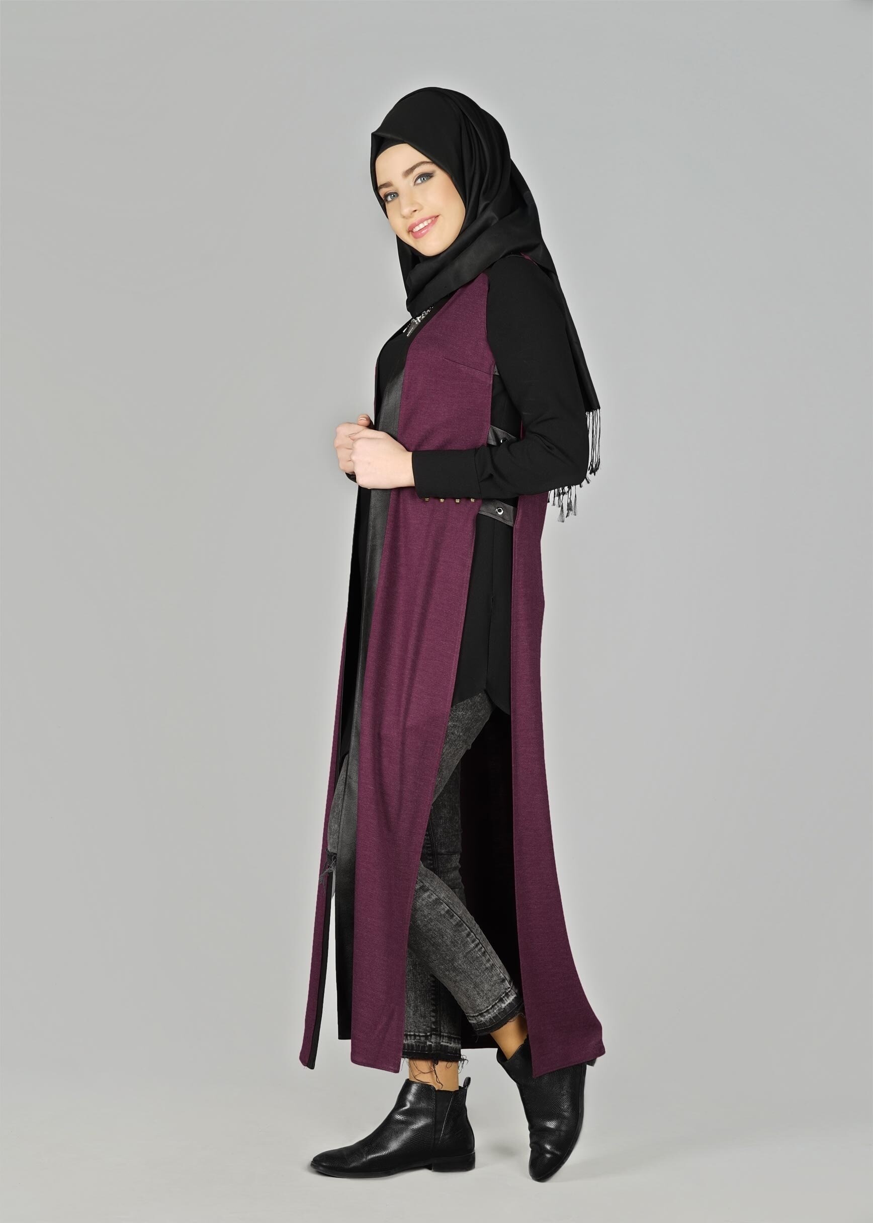 Tesettür giyim MOR 4958 YELEK