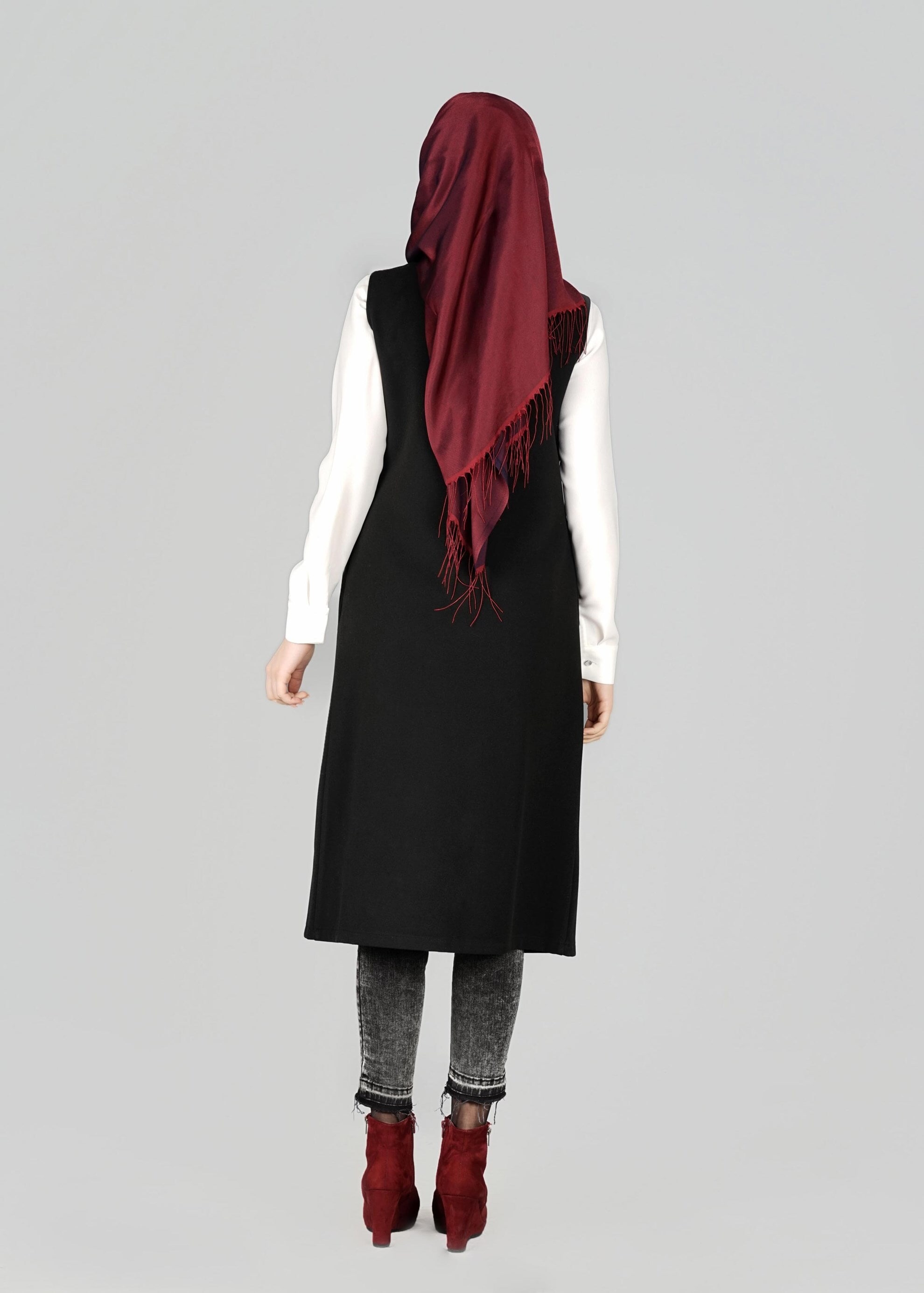 Tesettür giyim SİYAH 4970 YELEK