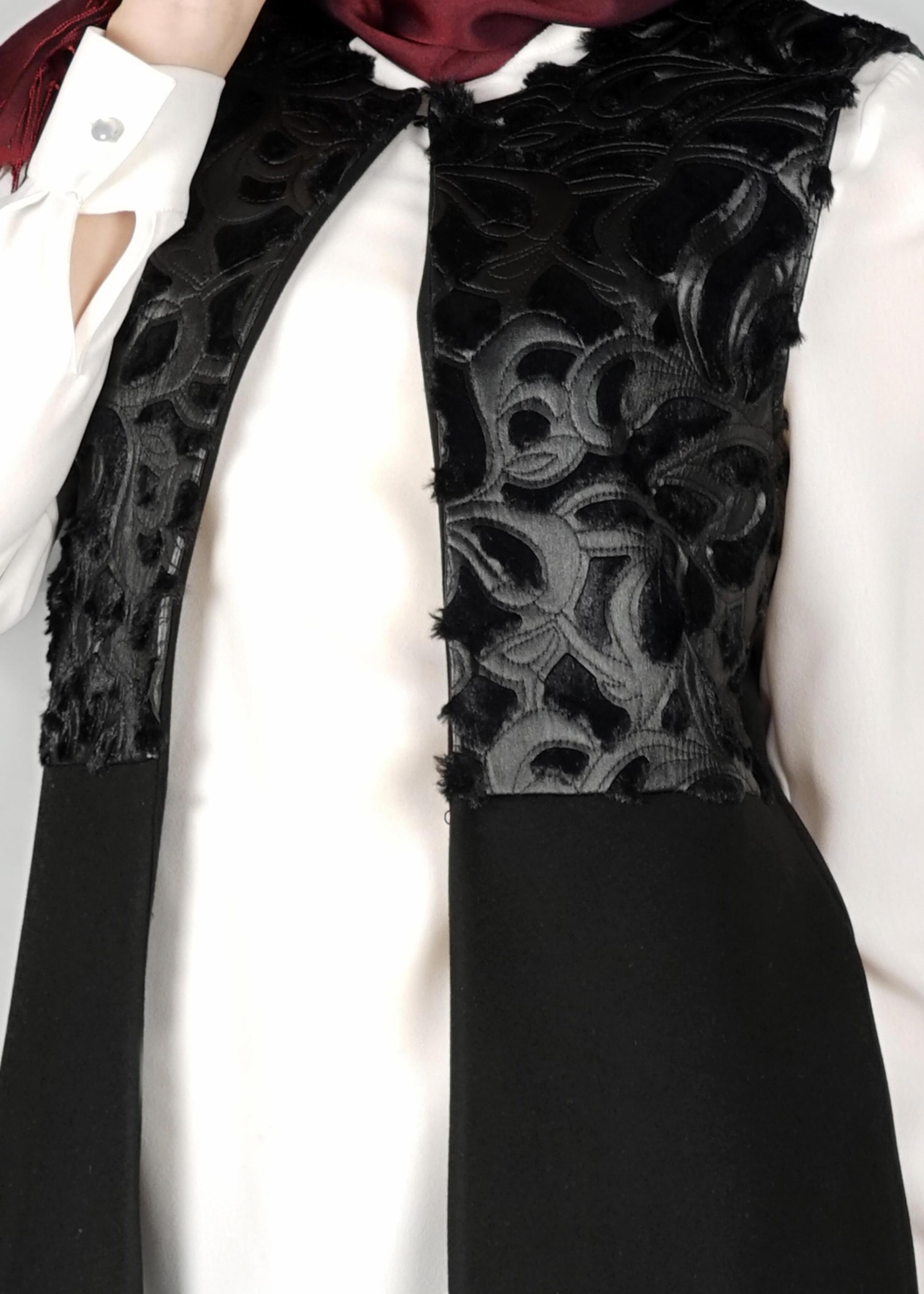 Tesettür giyim SİYAH 4970 YELEK