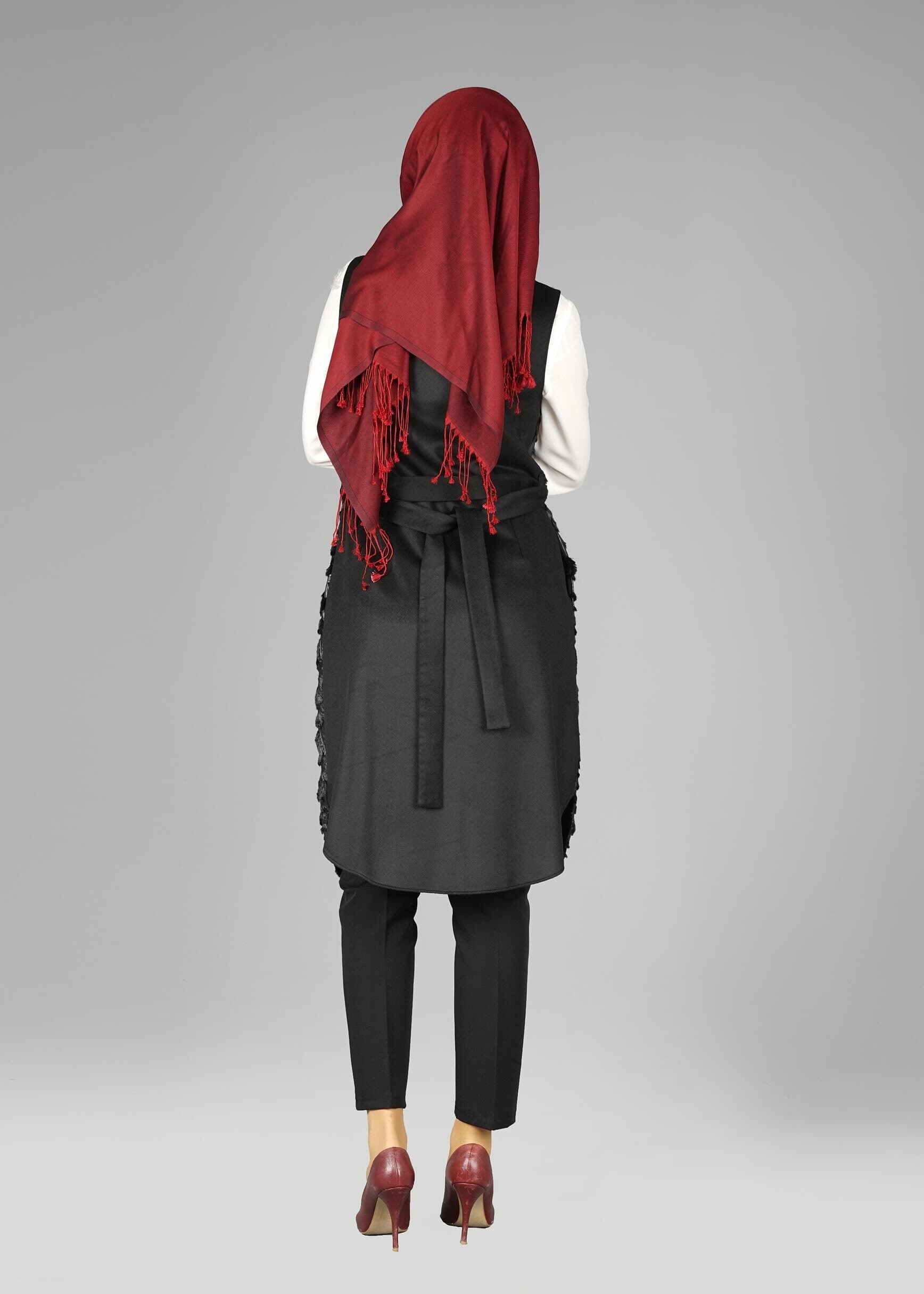 Tesettür giyim SİYAH 4971 YELEK