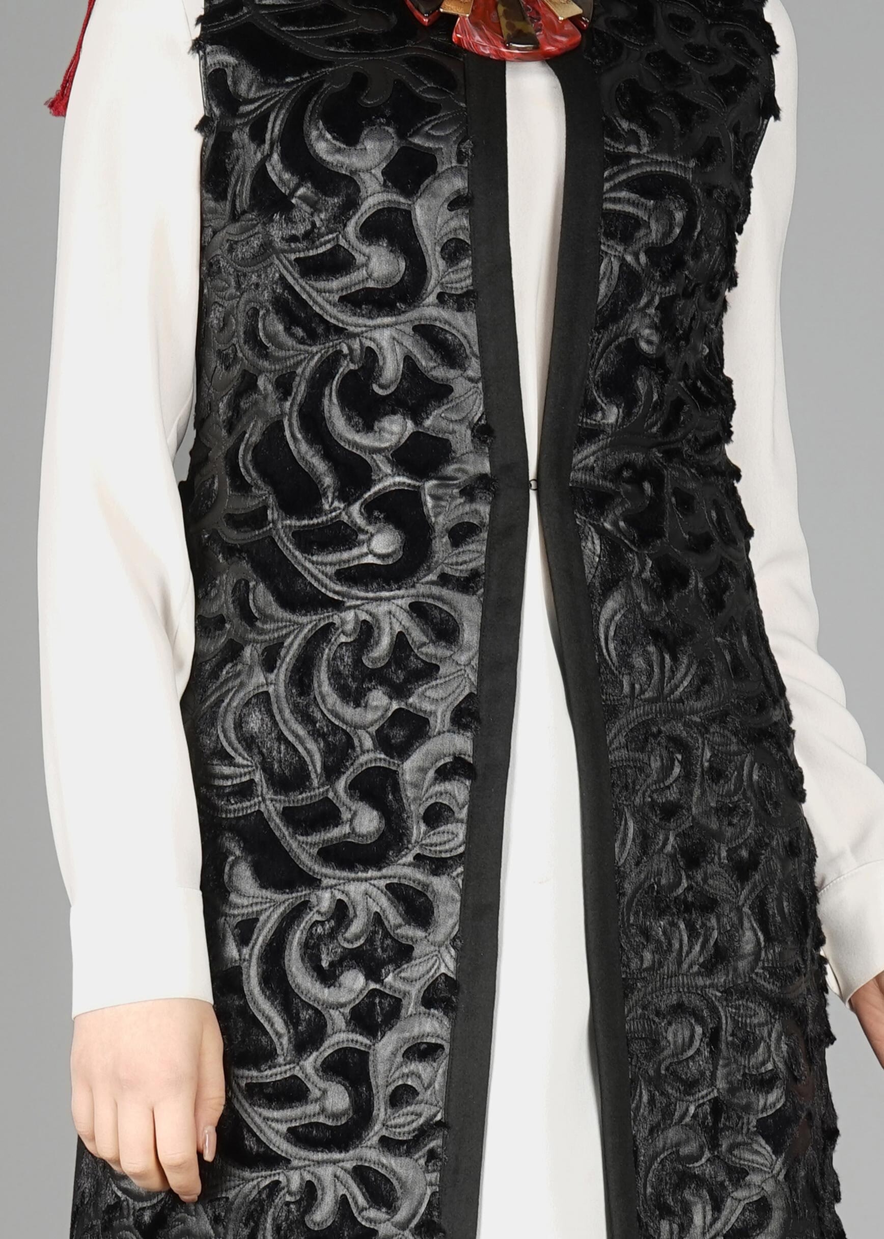 Tesettür giyim SİYAH 4971 YELEK